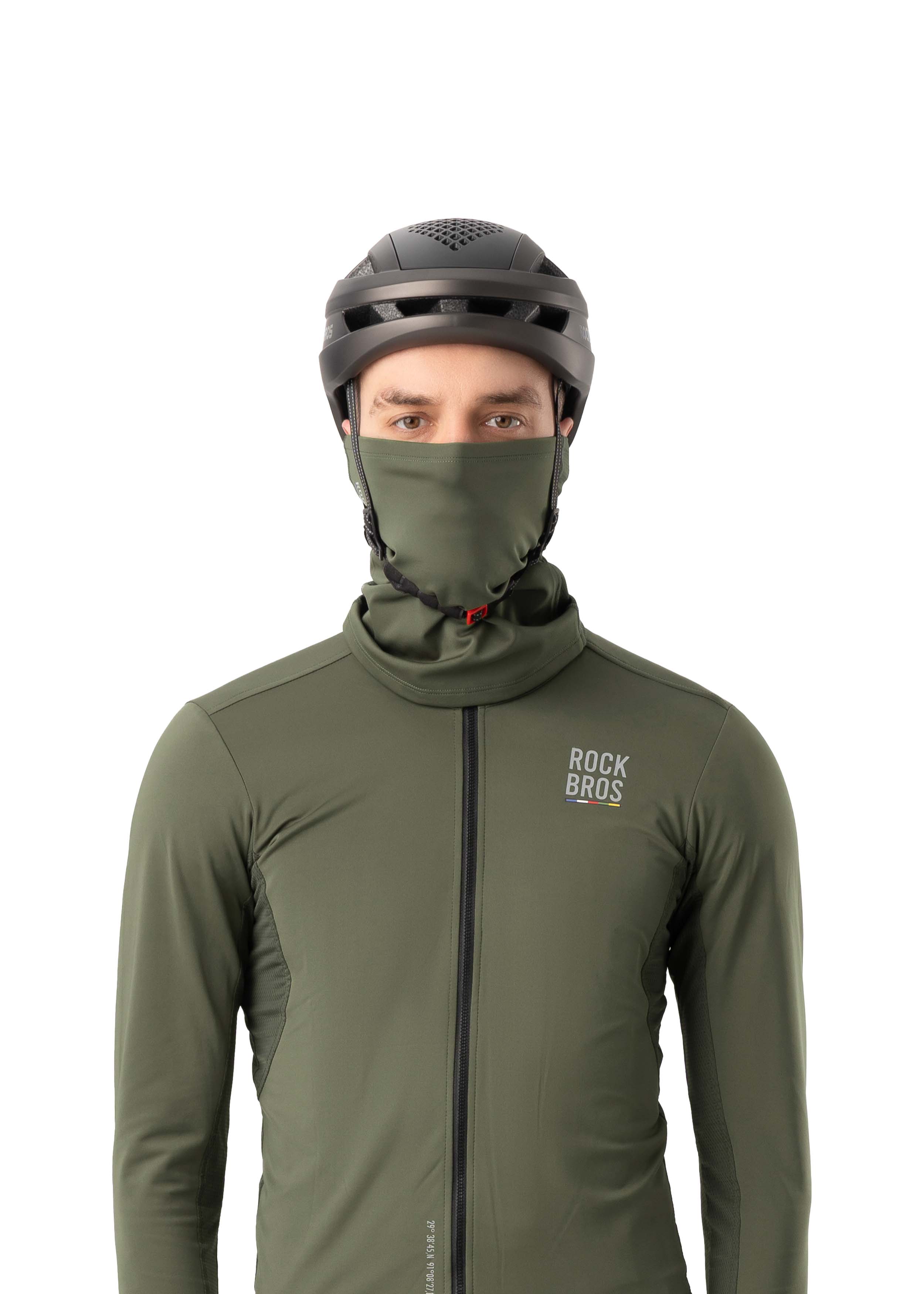 ROCKBROS Road-to-Sky Spring and Autumn Neck Bib #Color_Green