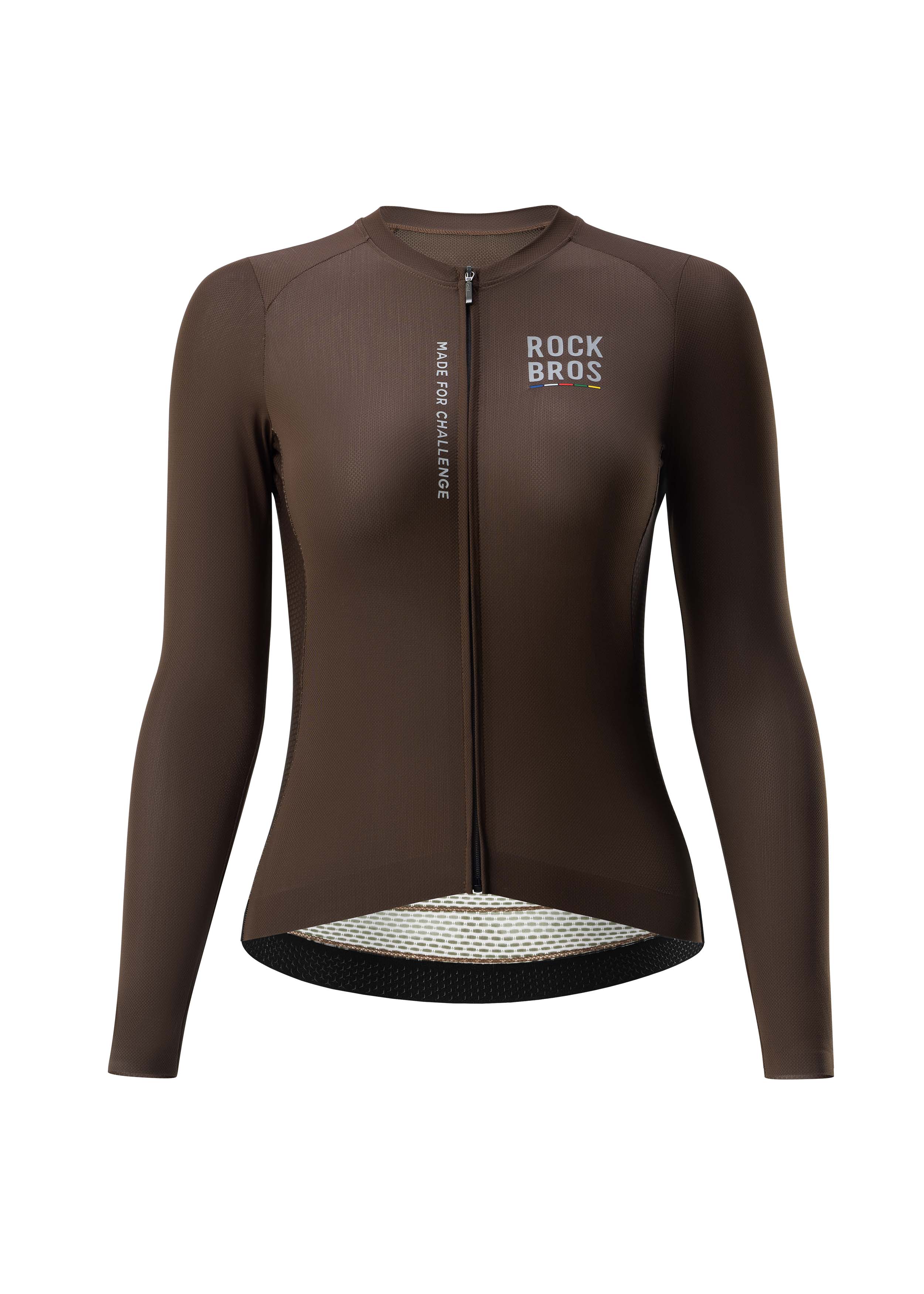 ROAD TO SKY Women's Cycling Long-Sleeved Jersey ￠ò Dark Brown