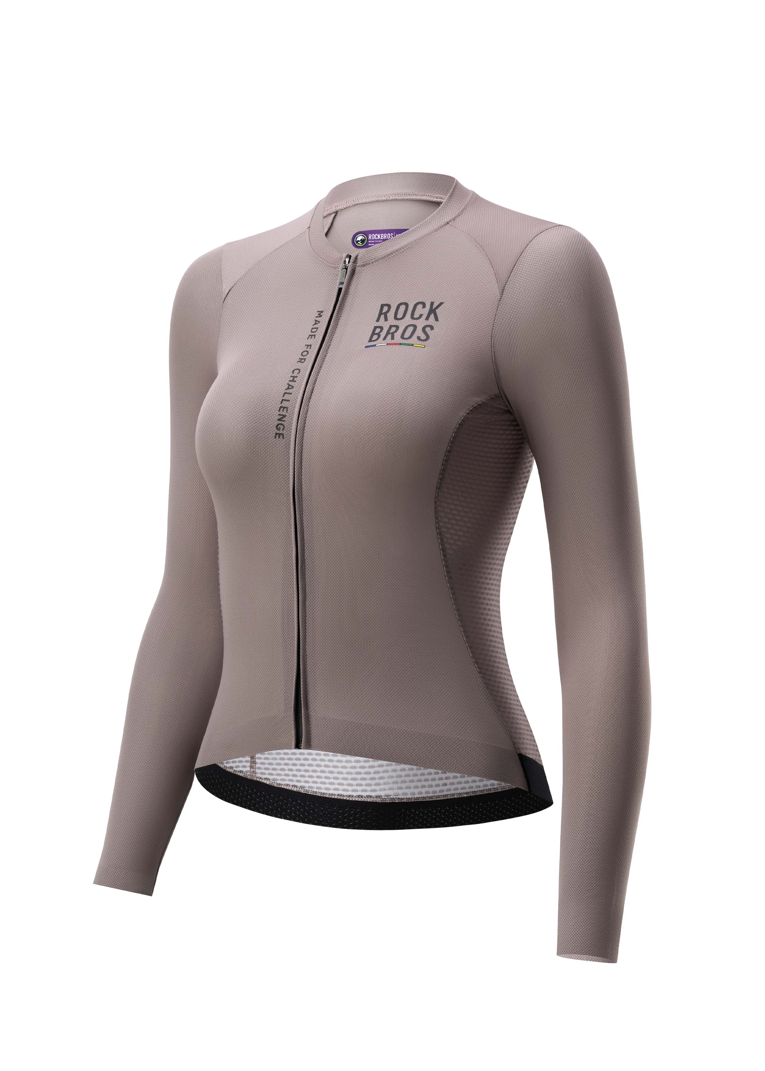 ROAD TO SKY Women's Cycling Long-Sleeved Jersey ￠ò Grey