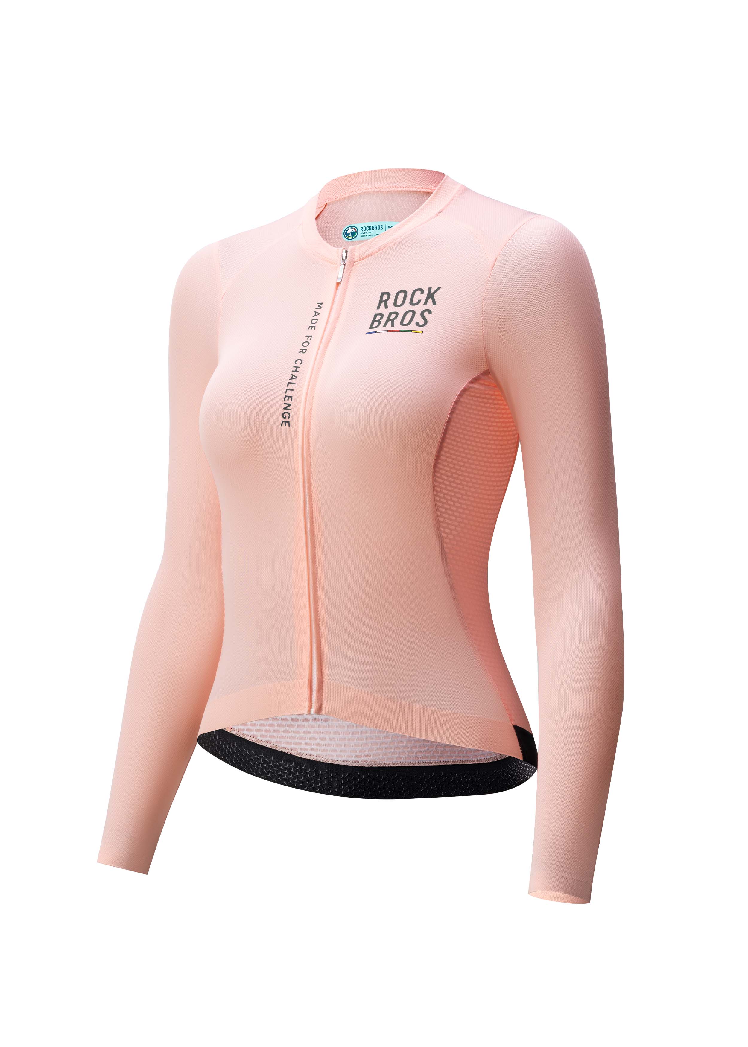 ROAD TO SKY Women's Cycling Long-Sleeved Jersey ￠ò Pink Orange