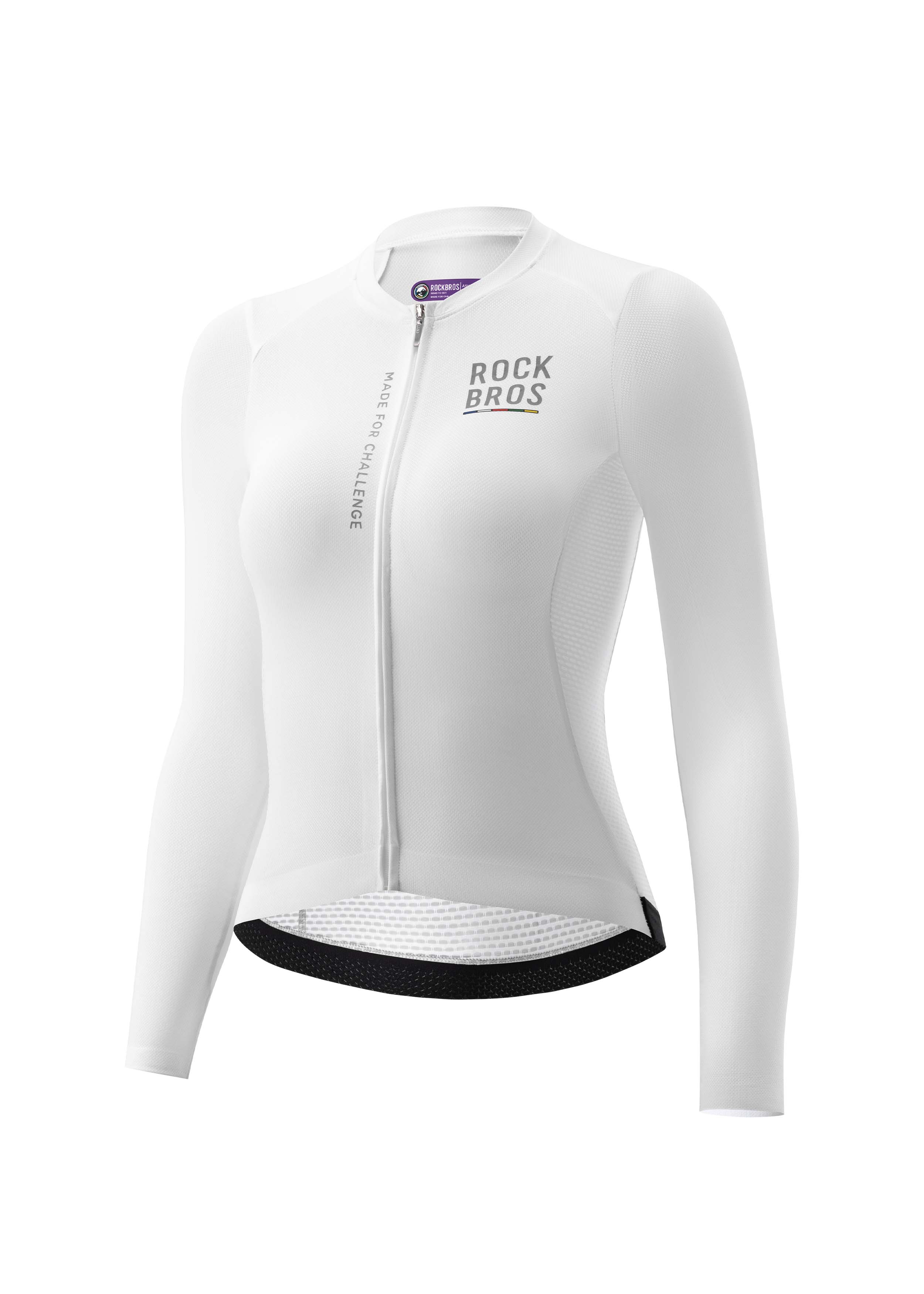 ROAD TO SKY Women's Cycling Long-Sleeved Jersey ￠ò White