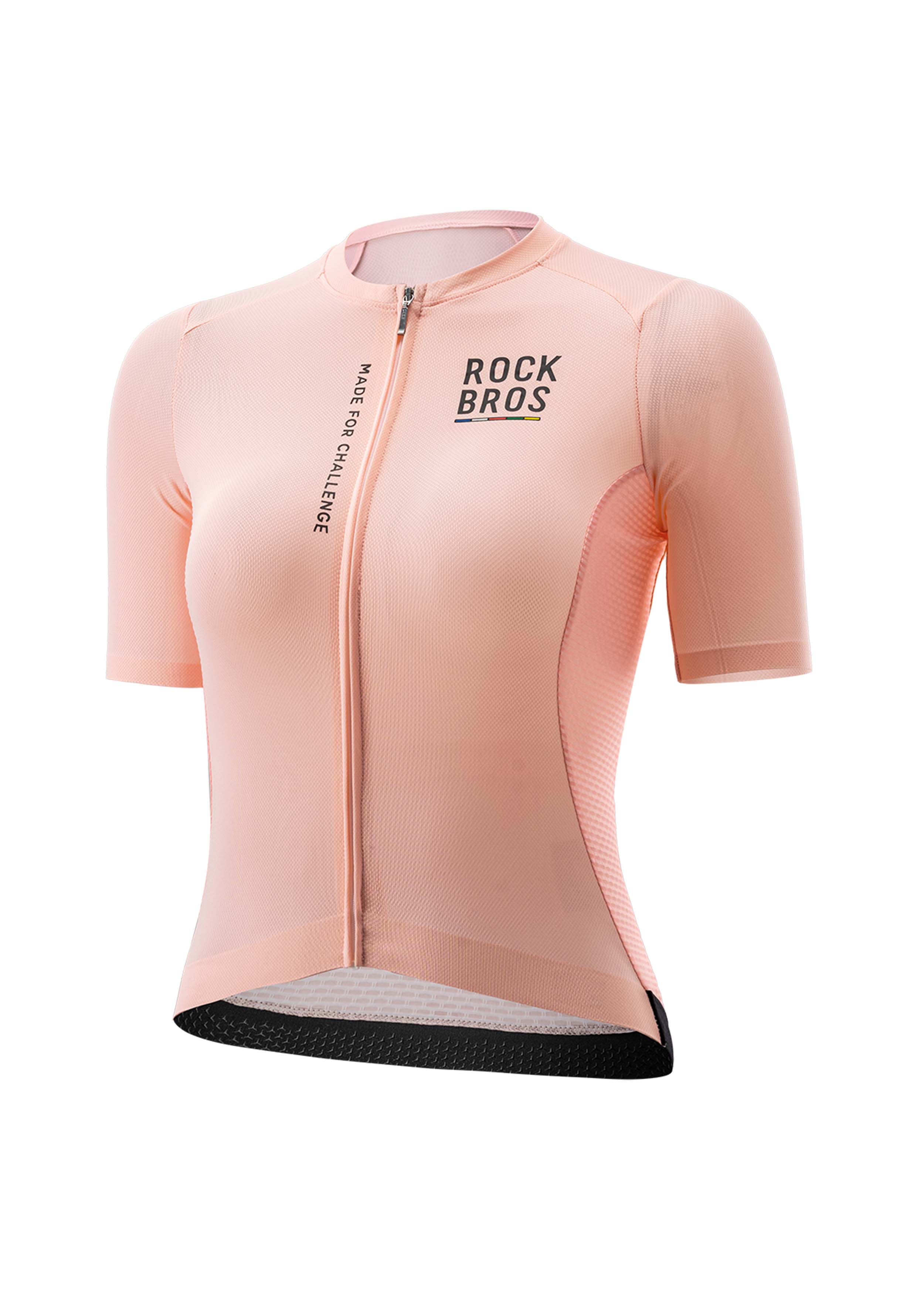 ROAD TO SKY Women's Cycling Short-Sleeved Jersey ￠ò Pink Orange