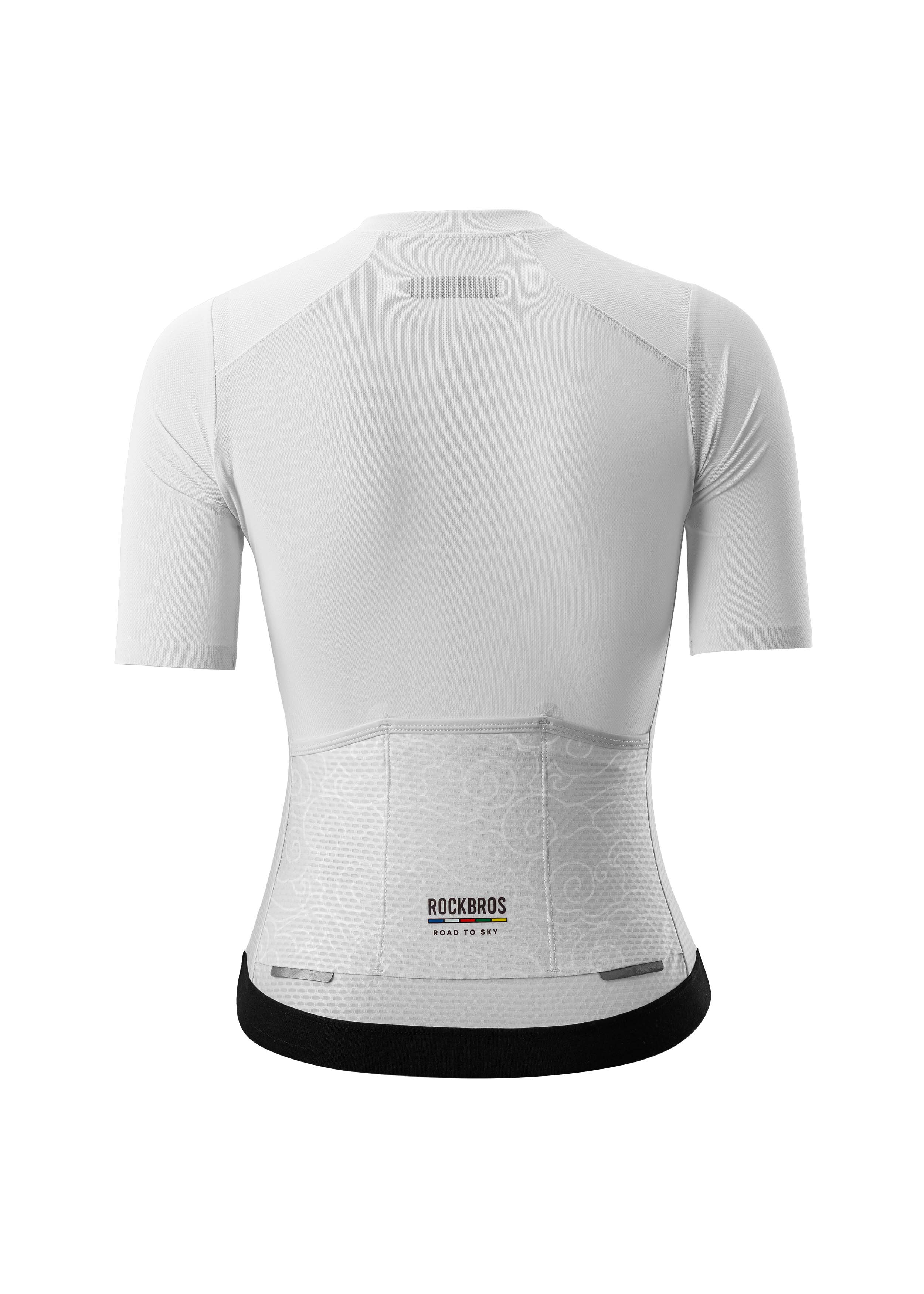 ROAD TO SKY Women's Cycling Short-Sleeved Jersey ￠ò White