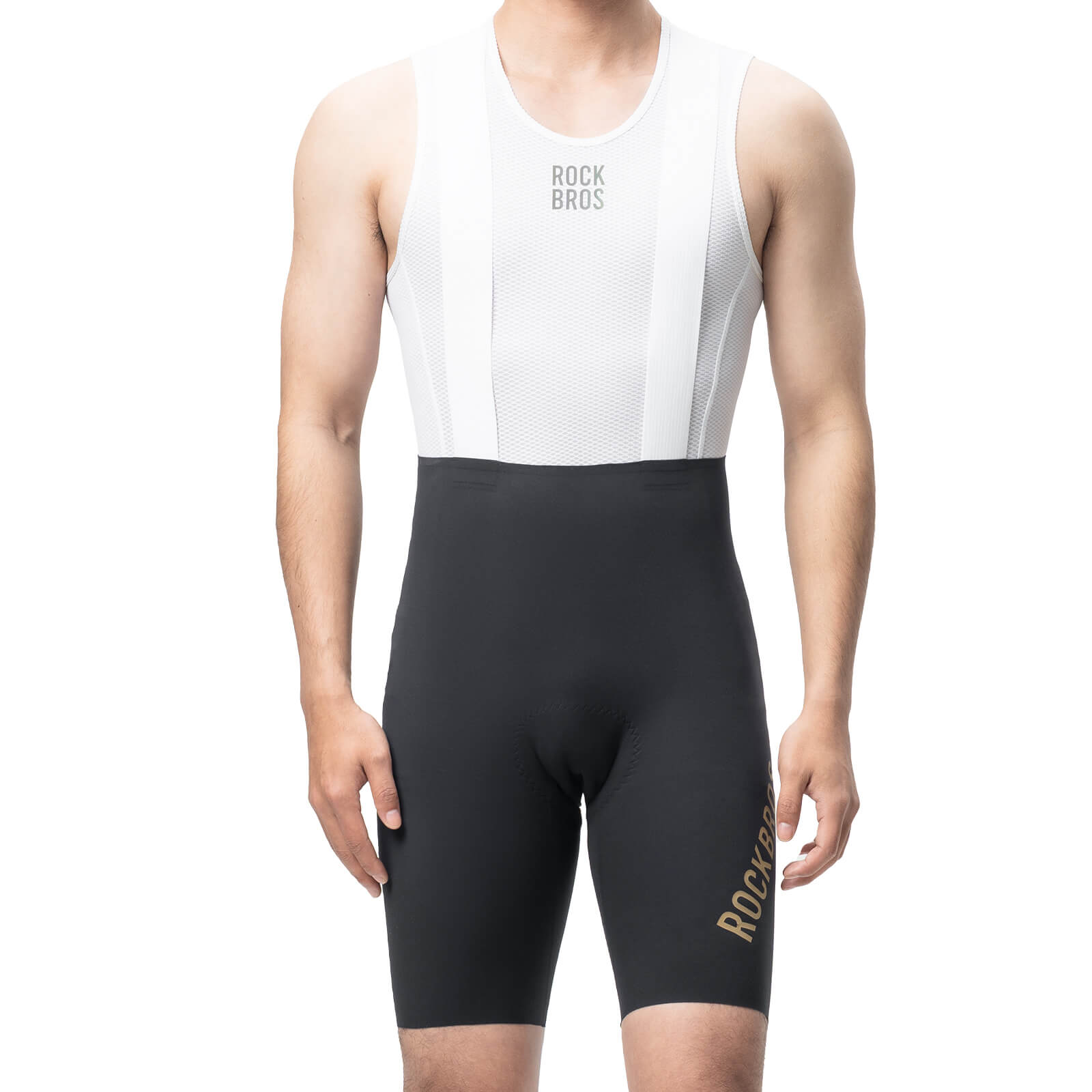 ROCKBROS DOLOMITI Pads Men’s Cycling Bib Shorts #Color_Black
