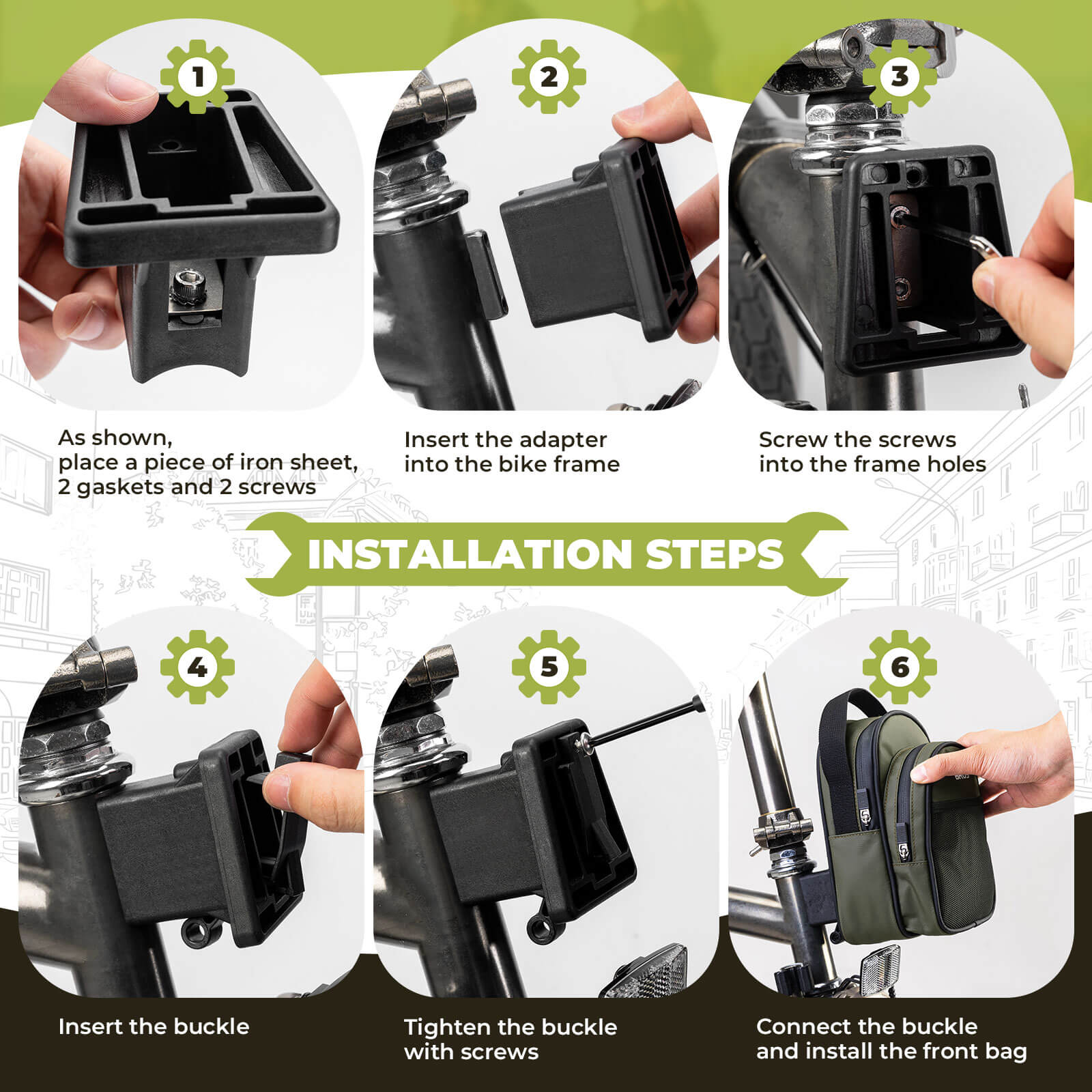 ROCKBROS Front Hanger Bag 1.8L – The Ultimate Storage Upgrade for Your Folding Bike!?