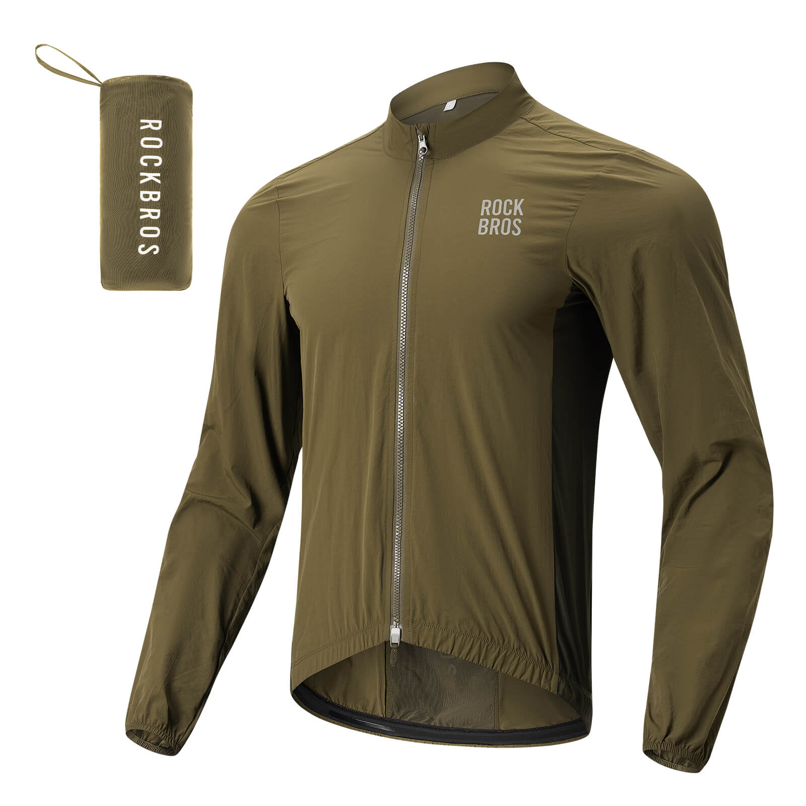 ROCKBROS Long-Sleeve Cycling Windbreaker Jacket – Ultimate Weather Protection!? #Color_Brown