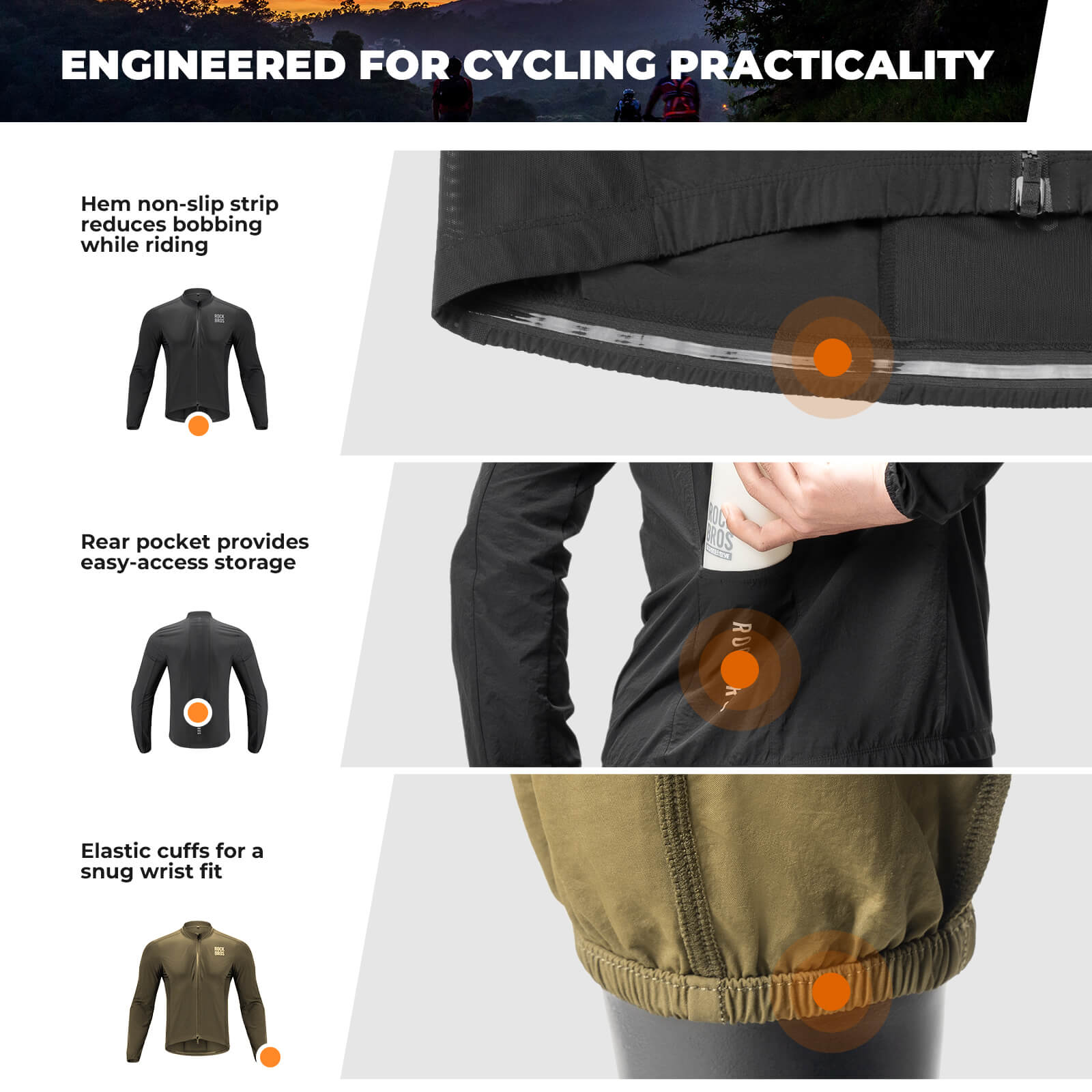 ROCKBROS Long-Sleeve Cycling Windbreaker Jacket – Ultimate Weather Protection!? 