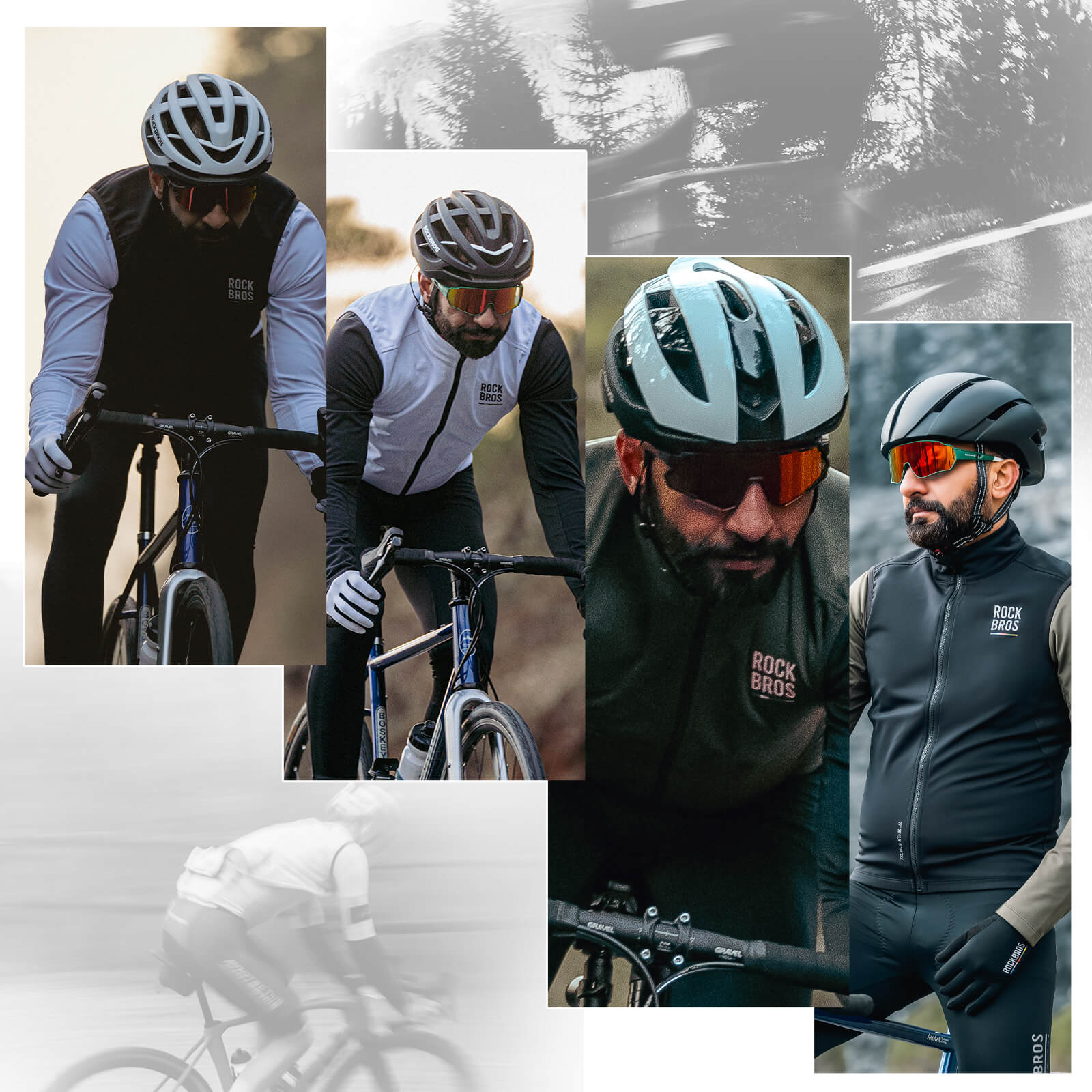 all-groups ROCKBROS Men?ˉs Cycling Vest - Windproof for Spring & Autumn