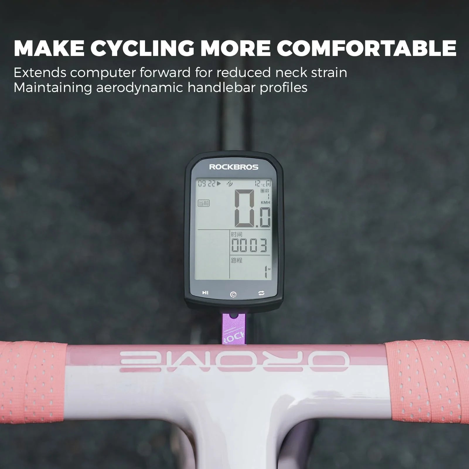 ROCKBROS Bike Aluminum Computer Mount  compatible with Garmin, Wahoo, Bryton, and GoPro - ROCKBROs#color_Pink