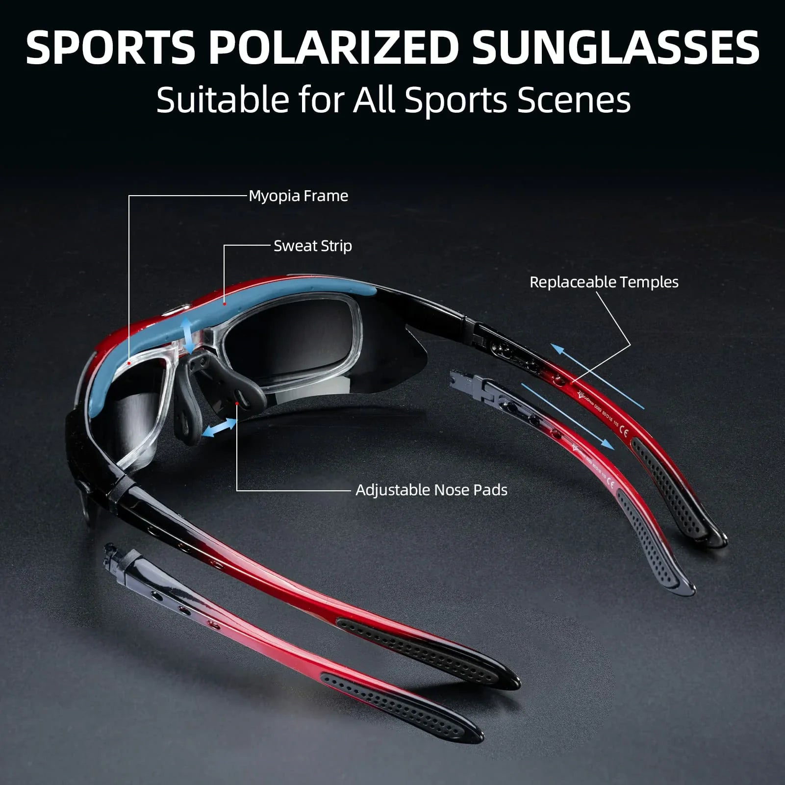 Polarized Sports Sunglasses for Cycling