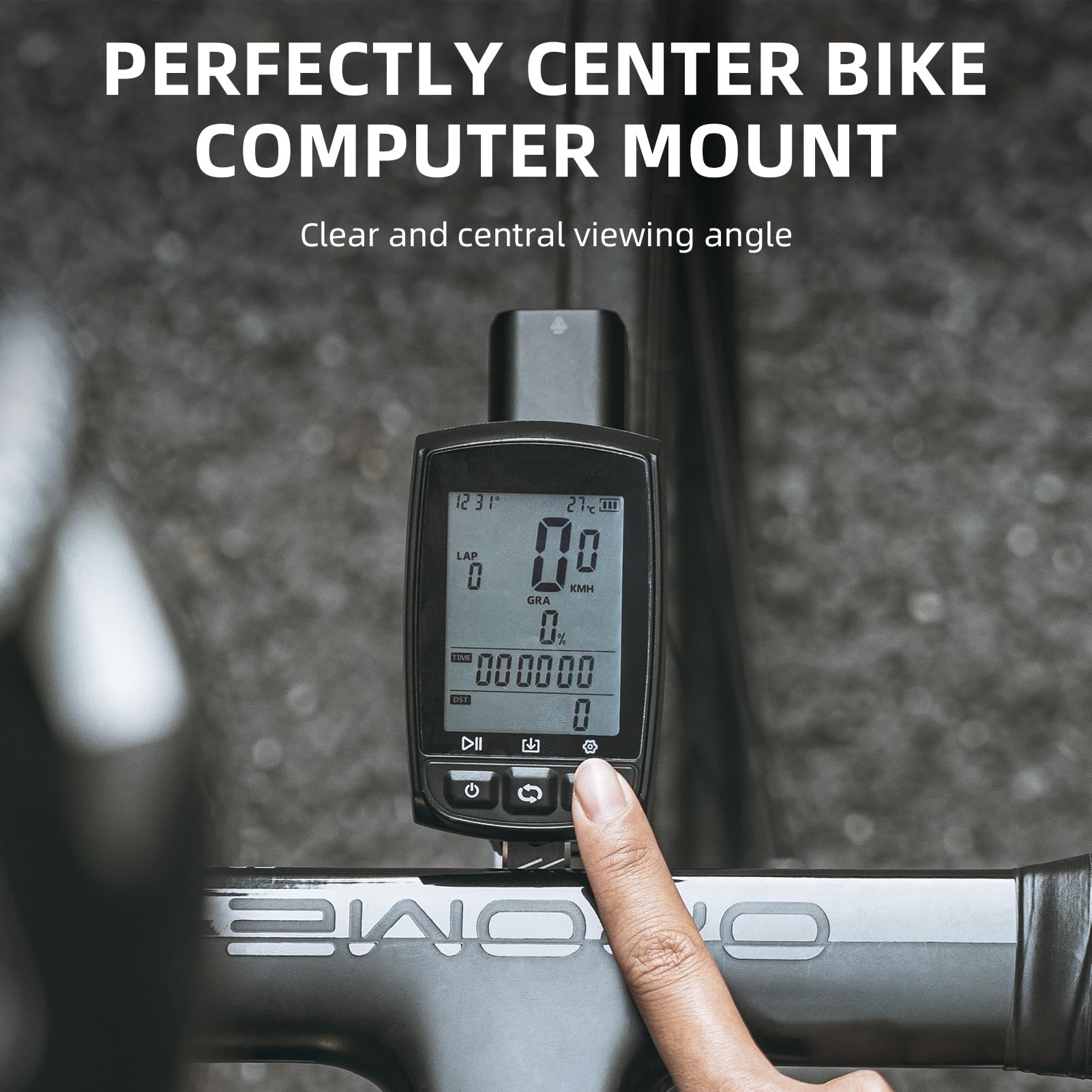 ROCKBROS Bike Aluminum Computer Mount  compatible with Garmin, Wahoo, Bryton, and GoPro - ROCKBROS#color_small logo