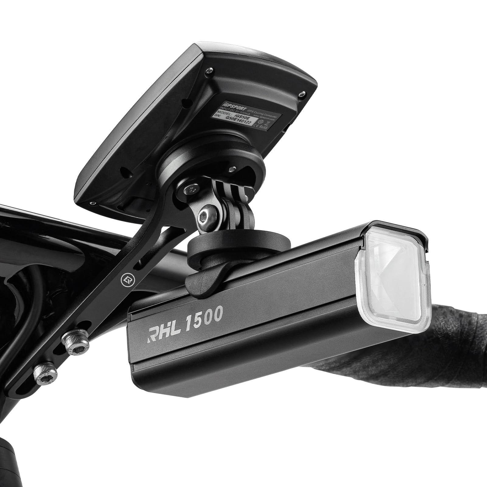 ROCKBROS Bike Aluminum Computer Mount  compatible with Garmin, Wahoo, Bryton, and GoPro - ROCKBROS#color_Small Logo
