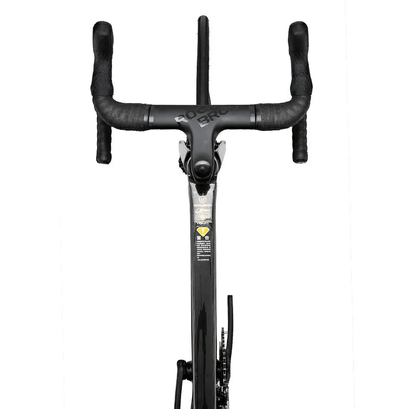 Carbon frame and fork deliver a smooth, stable ride