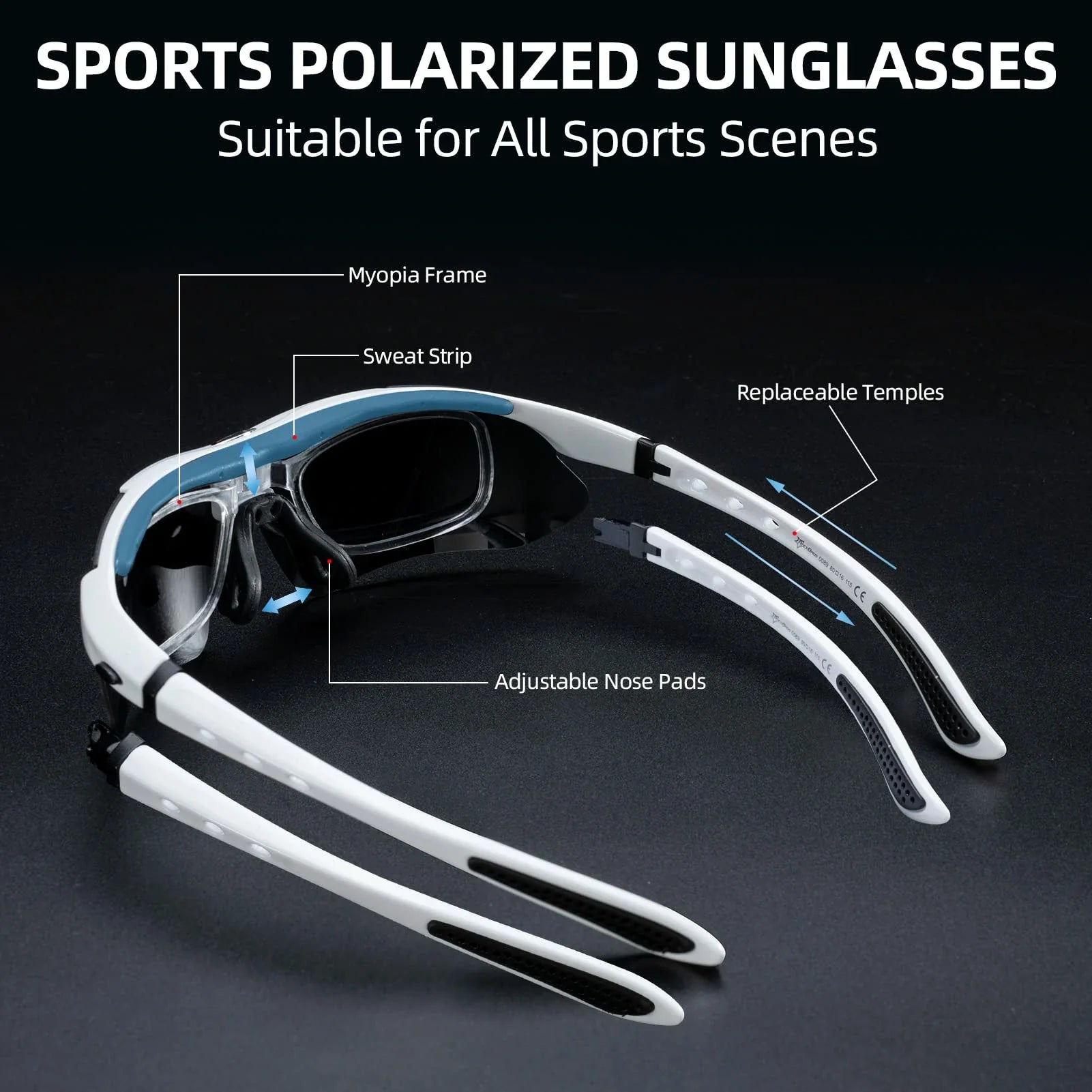Polarized Sports Sunglasses for Cycling