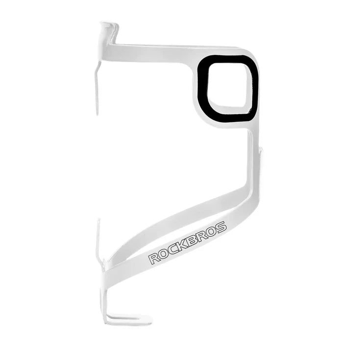 ROCKBROS Lightweight 27 g aluminium bike bottle cage with secure bottle retention, weather-resistant finish and universal fit.
#Color_White