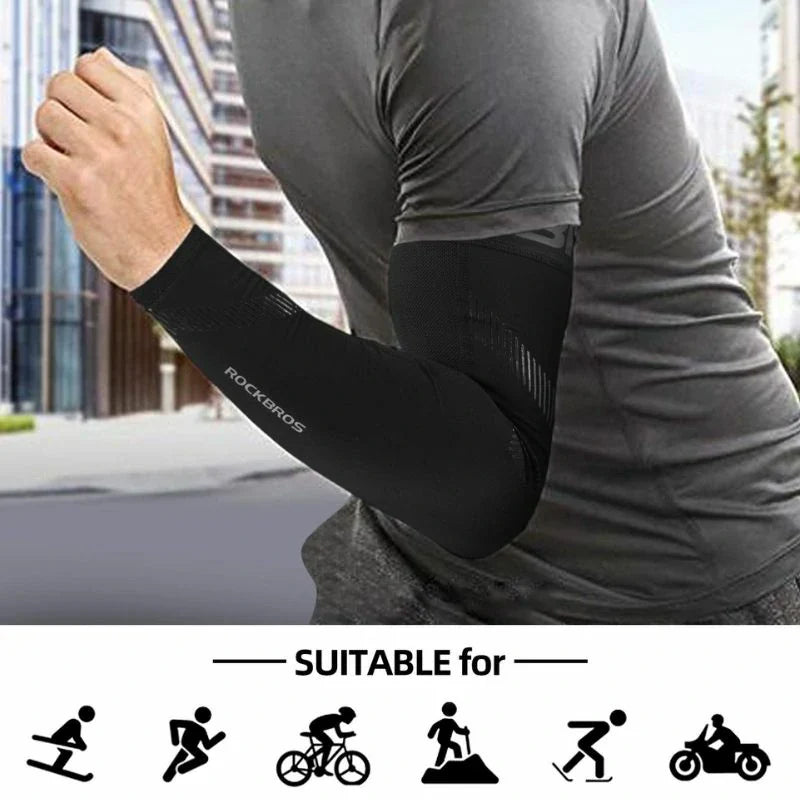 Breathable sports arm sleeves