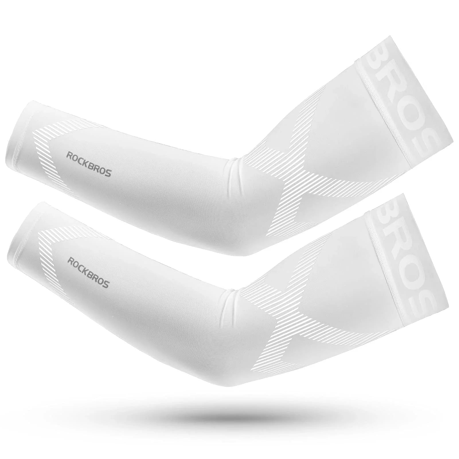 Breathable arm sleeves for outdoor sports #Color_White
