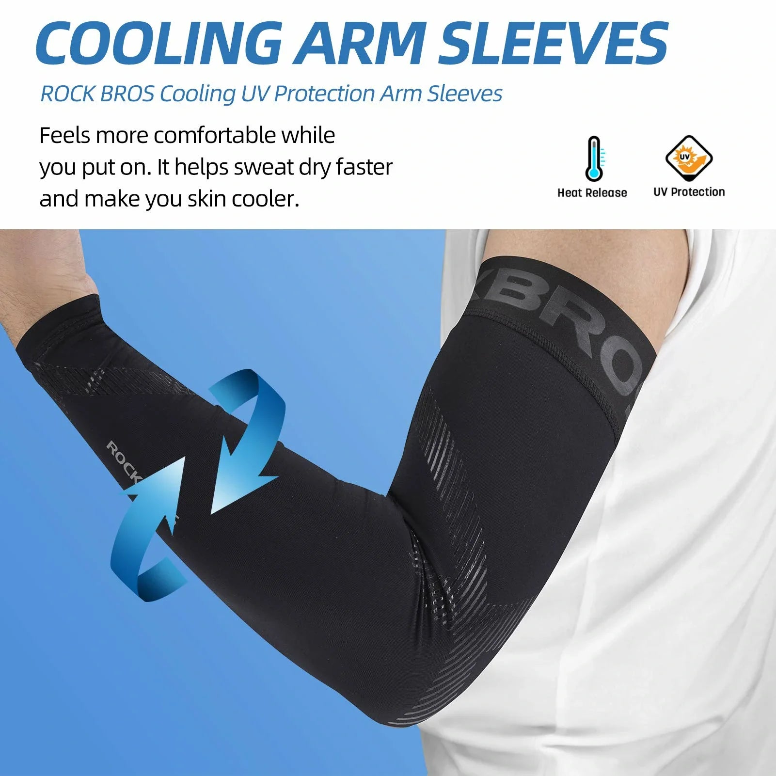 Mesh arm sleeves for cycling 