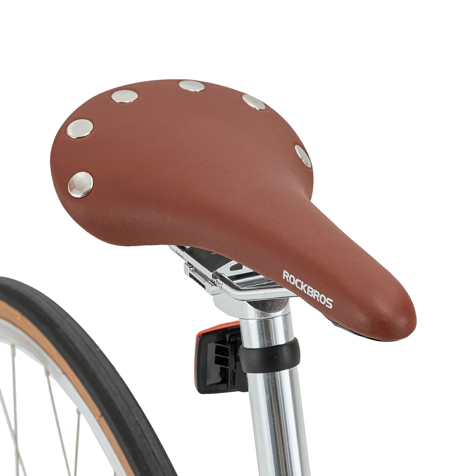 Saddle of ATS Classic 700C Road Bike in coffee color #Color_Coffee