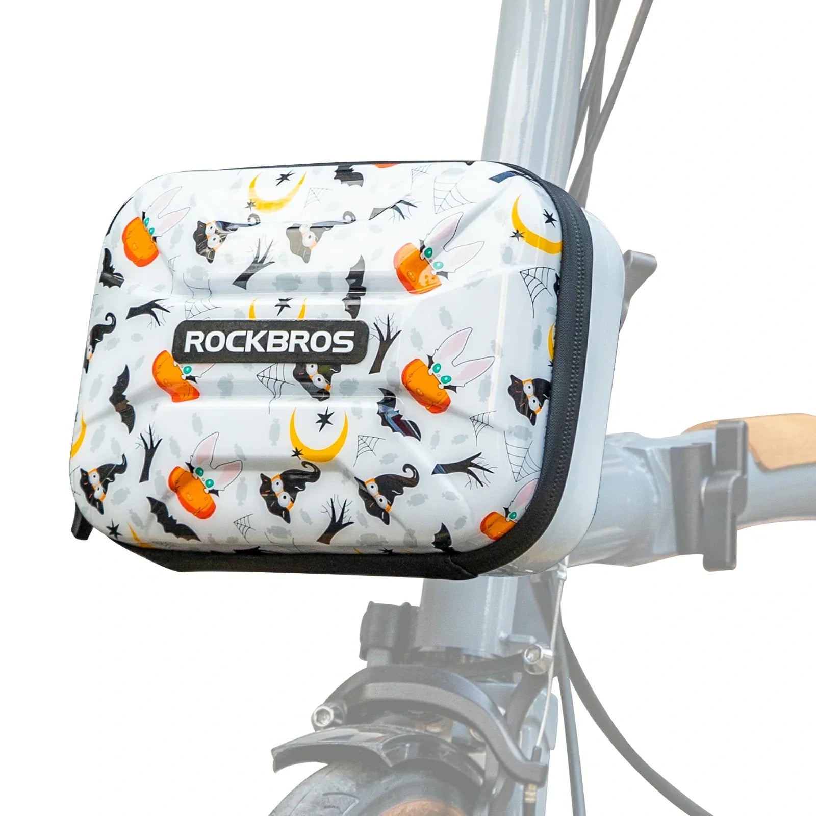 ROCKBROS bicycle handlebar bag waterproof hard shell for folding bike