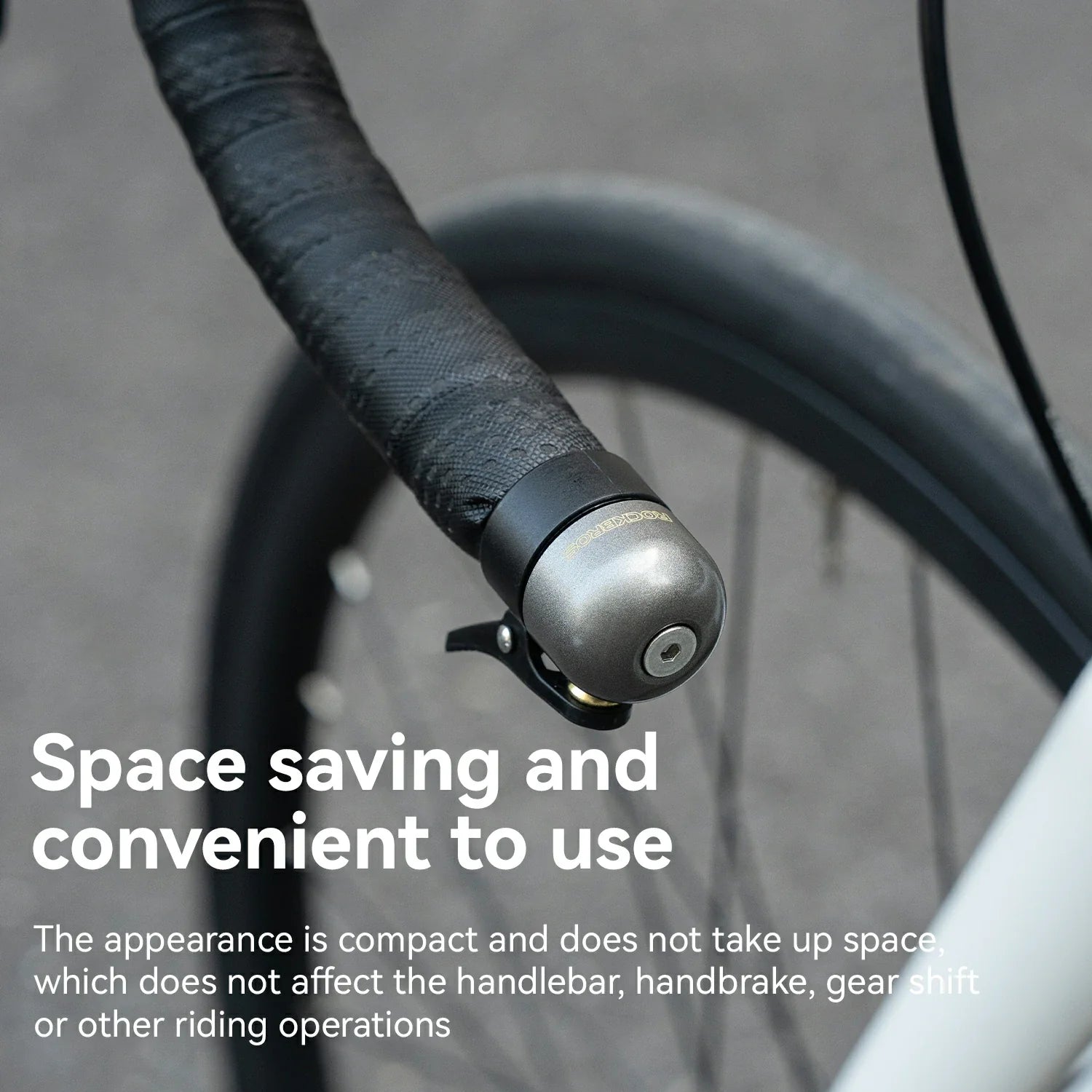 Compact bicycle bell with 80dB sound
