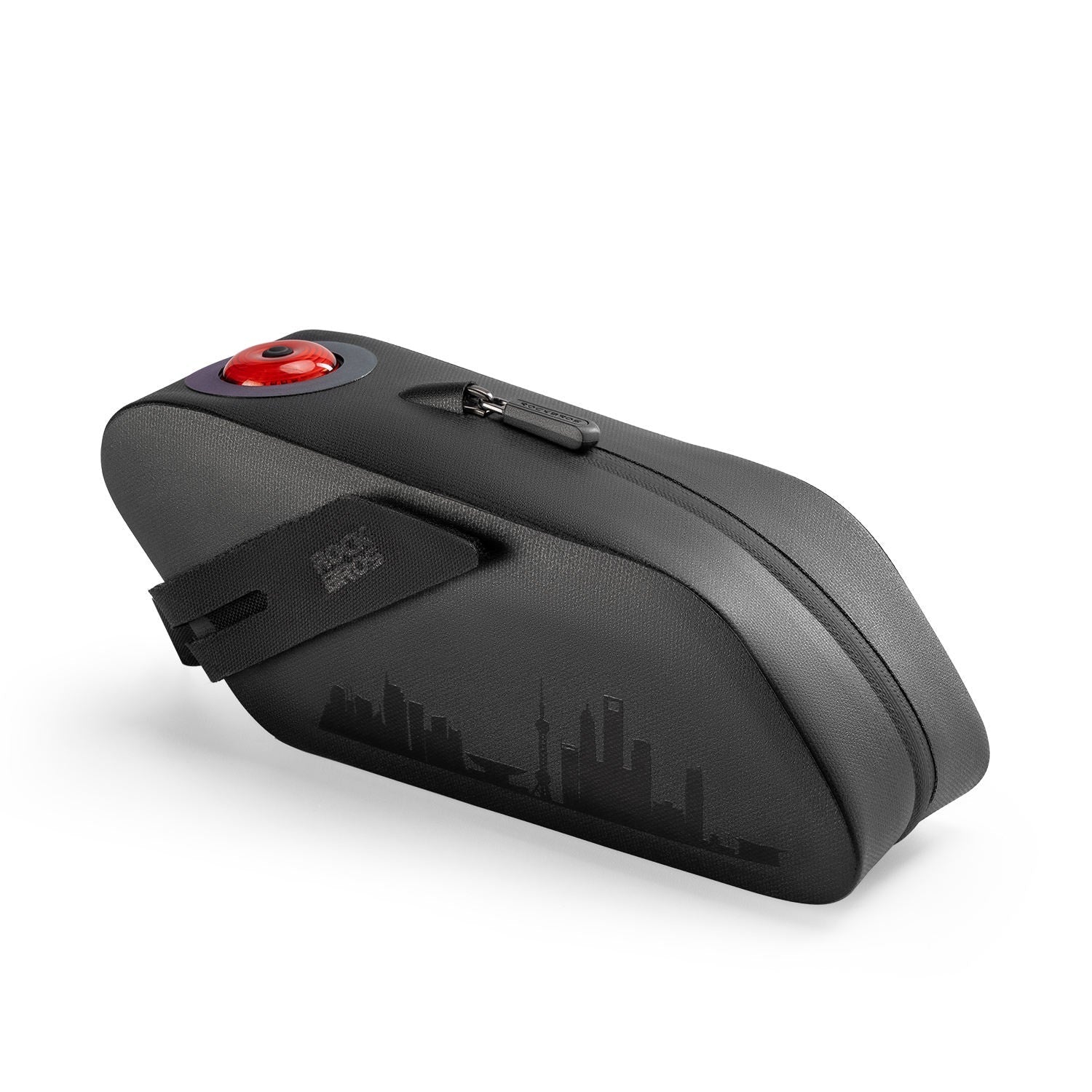 ROCKBROS waterproof bike saddle bag with smart taillight
