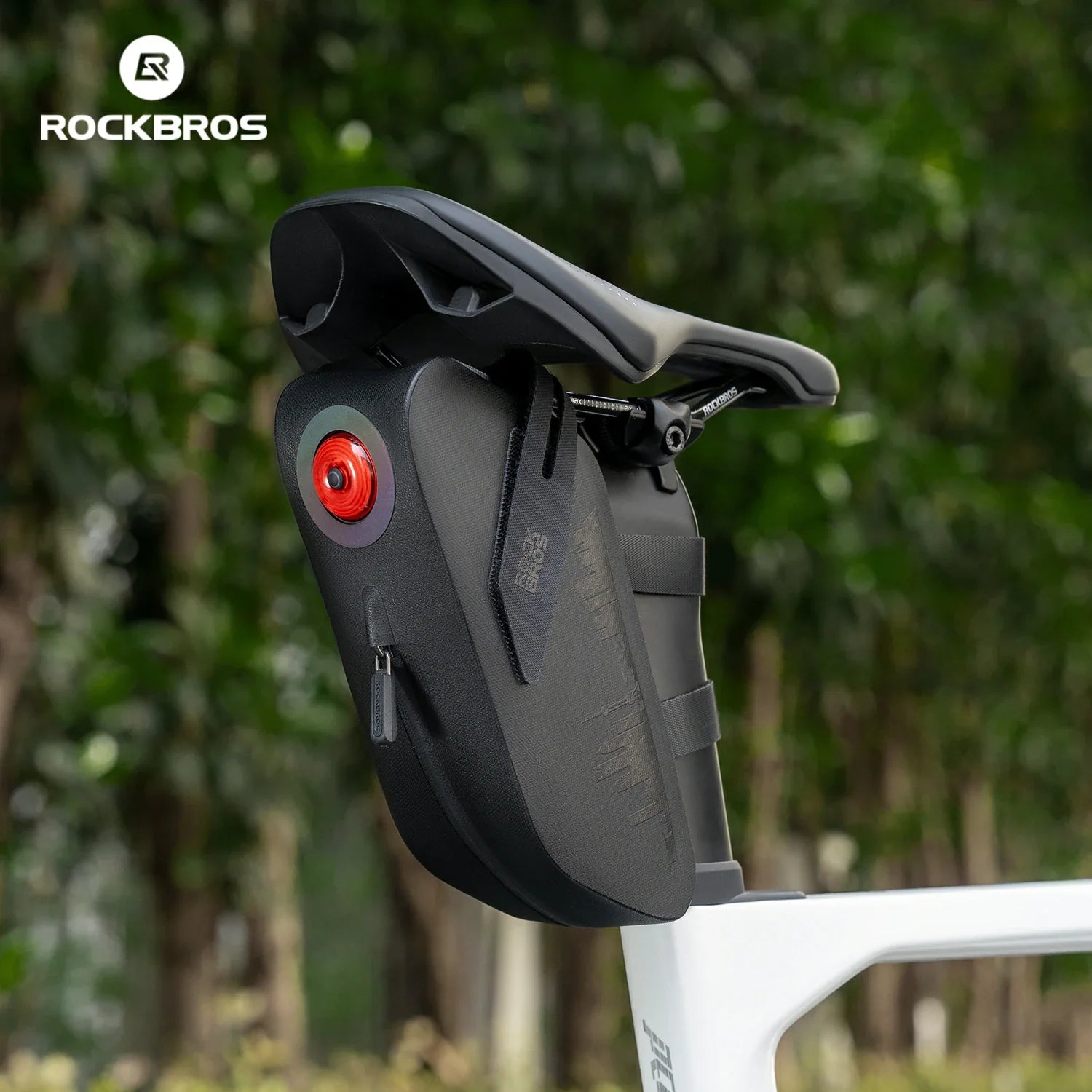 Compact cycling saddle bag with welded construction