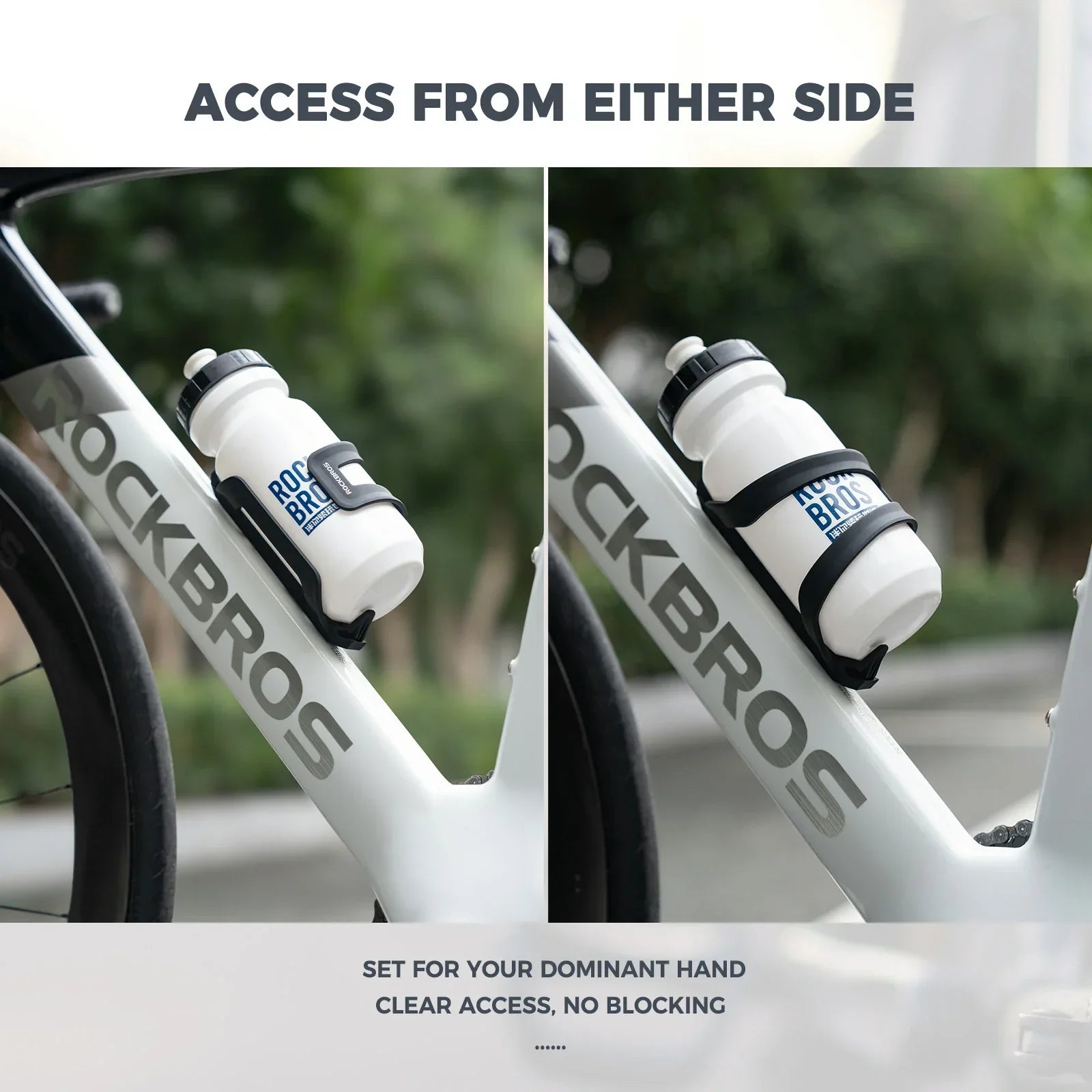 ROCKBROS bike bottle cage ultralight adjustable side-loading