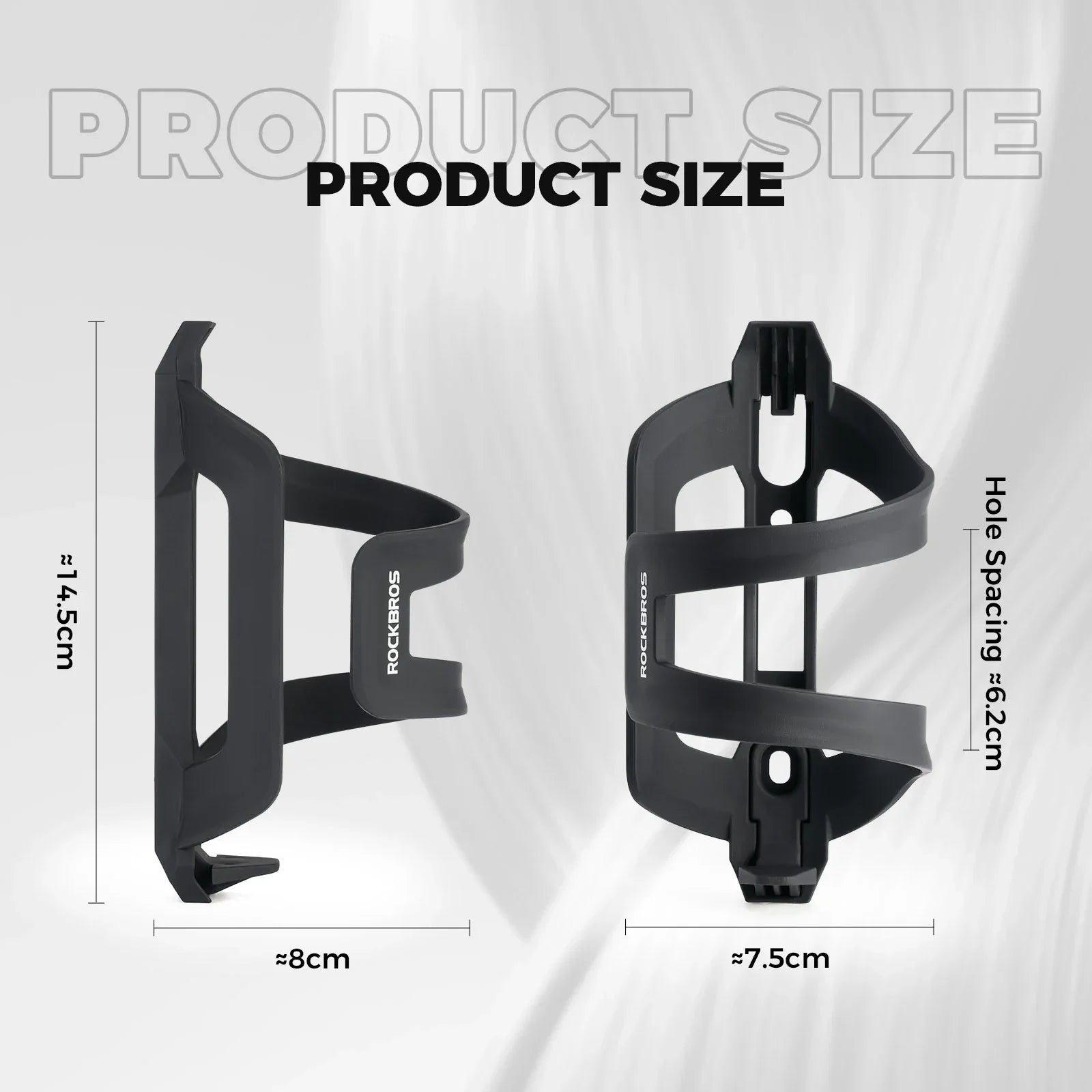 ROCKBROS bike bottle cage ultralight adjustable side-loading
