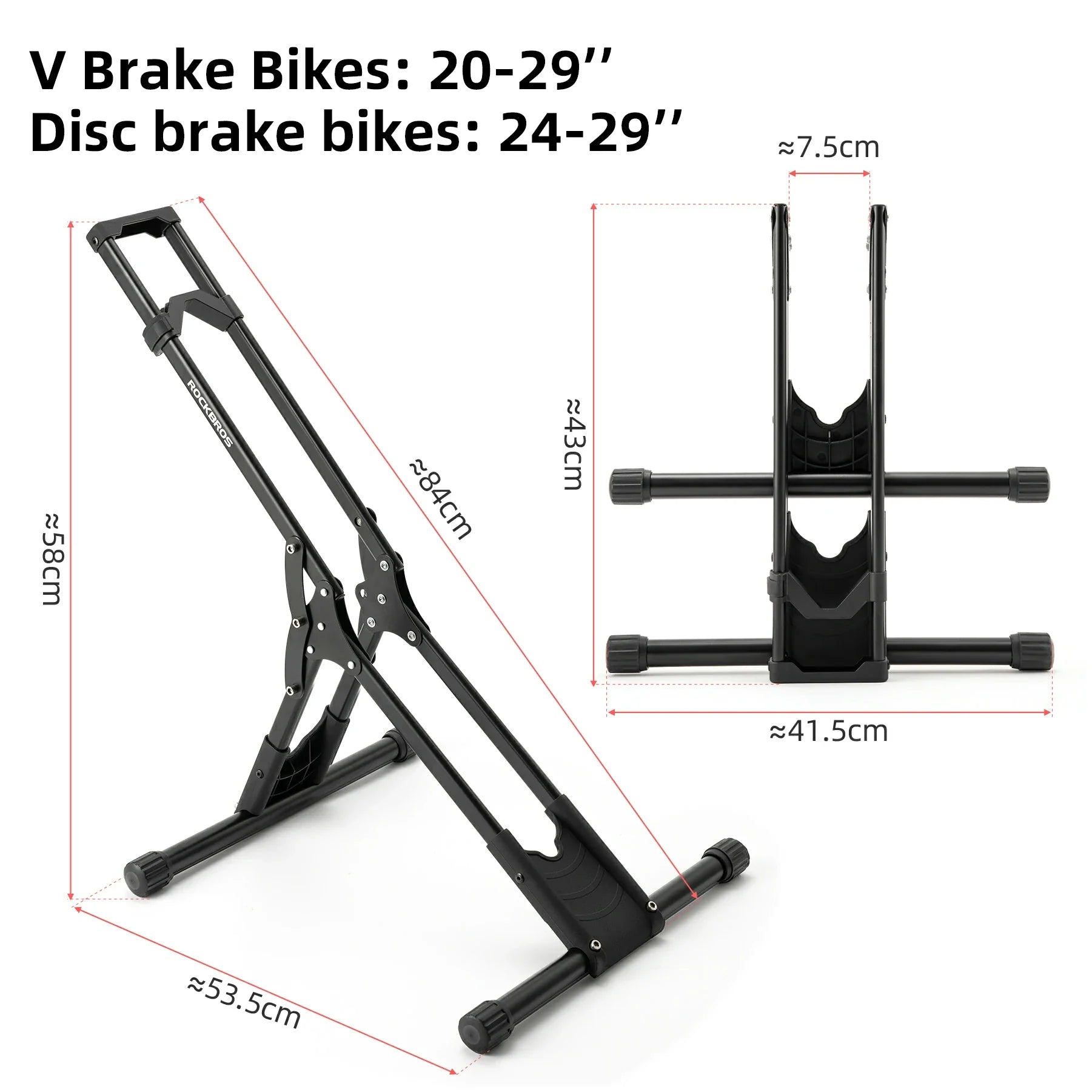 Bike Floor Stand – Indoor Bike Storage Rack for 20-29 Inch Bikes