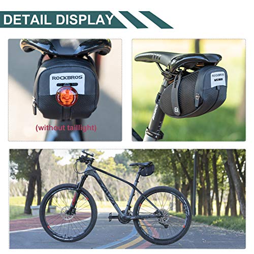 Bike Saddle Bag Strap-on Cycling Wedge Pack 0.75L