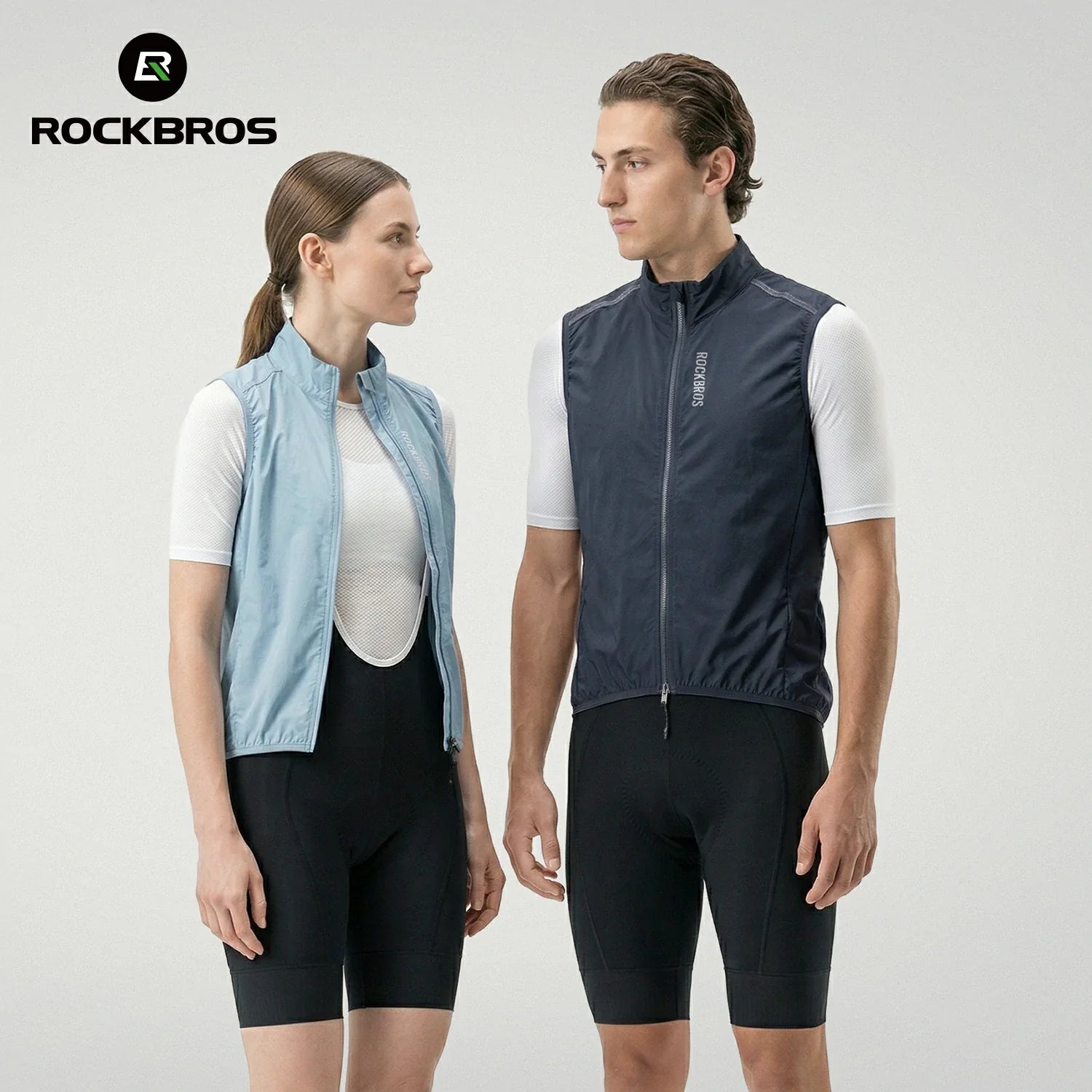 detailed close up of the breathable mesh back panel on a cycling vest