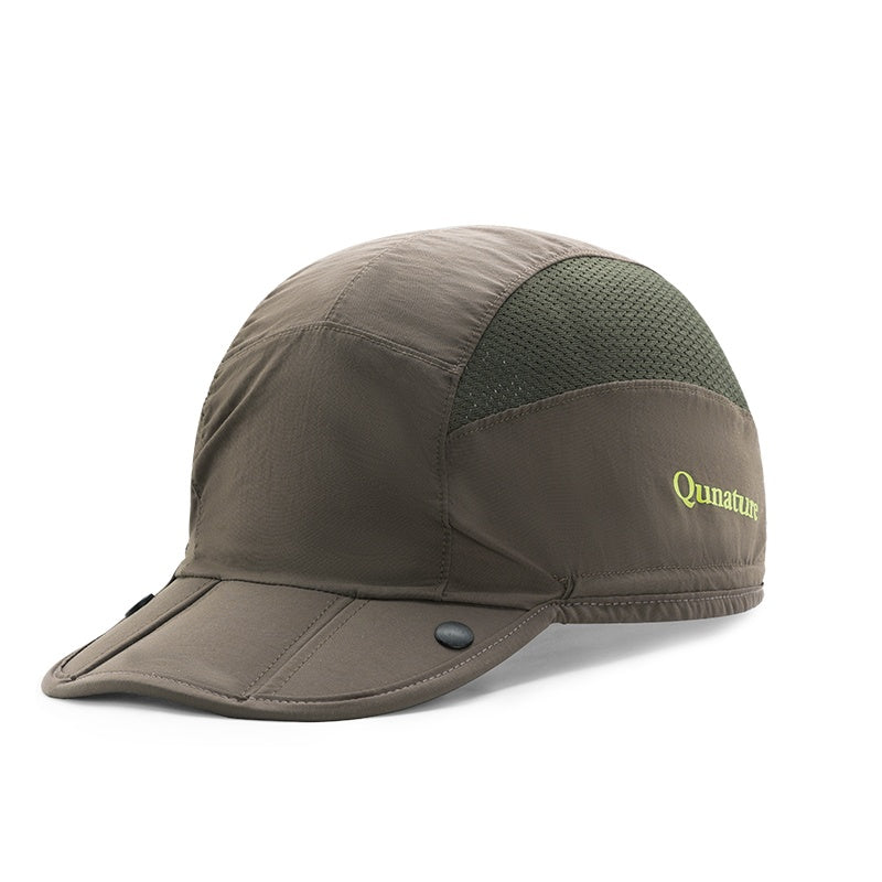 Brown cap with mesh side on a white background #Color_Green
