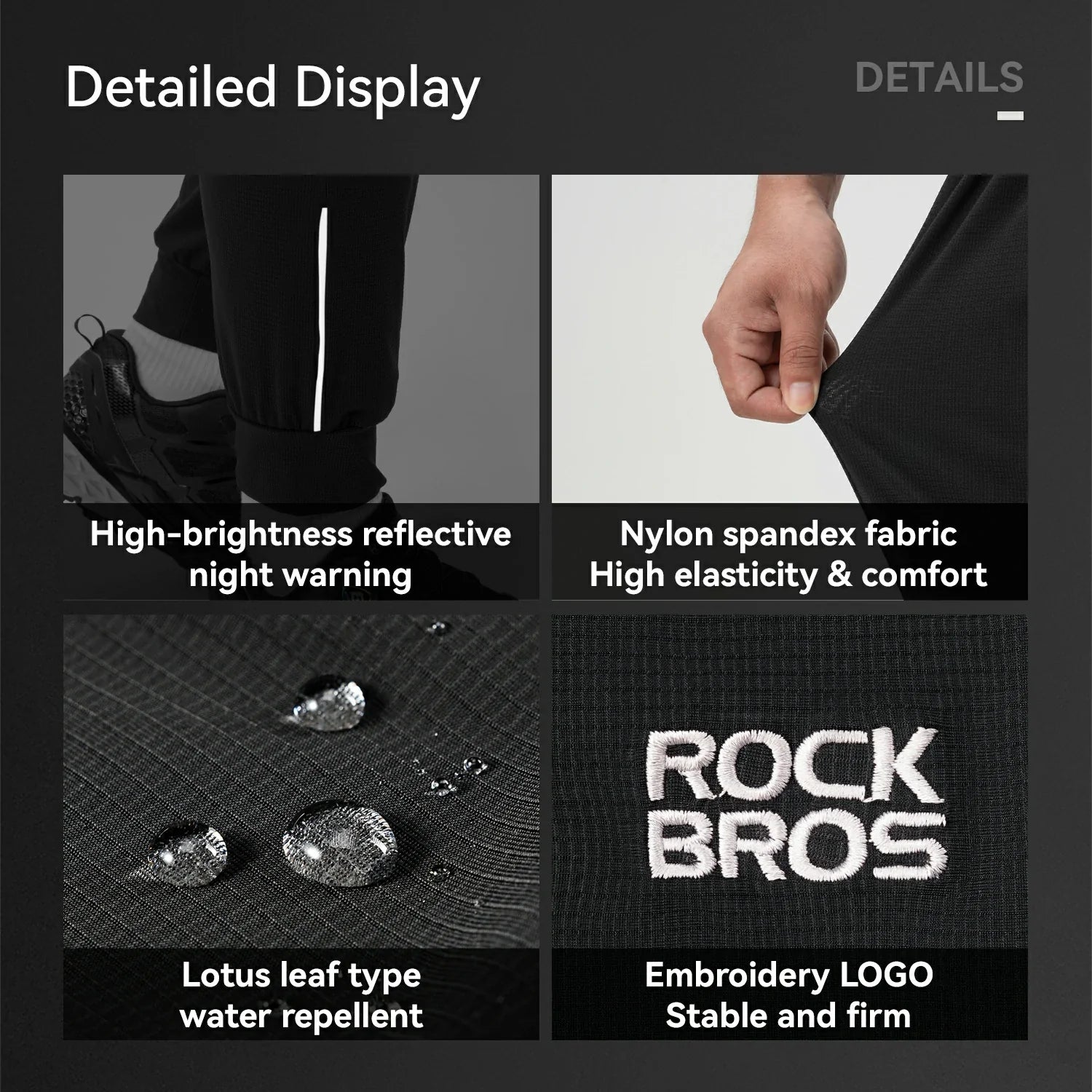 Quick-drying sports pants for biking and running