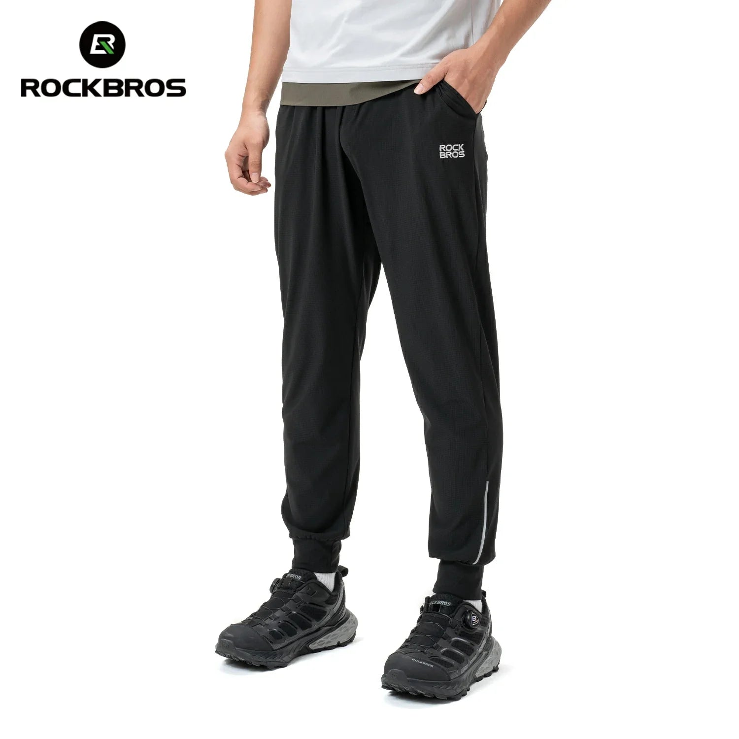 Reflective bike pants for low-light safety
