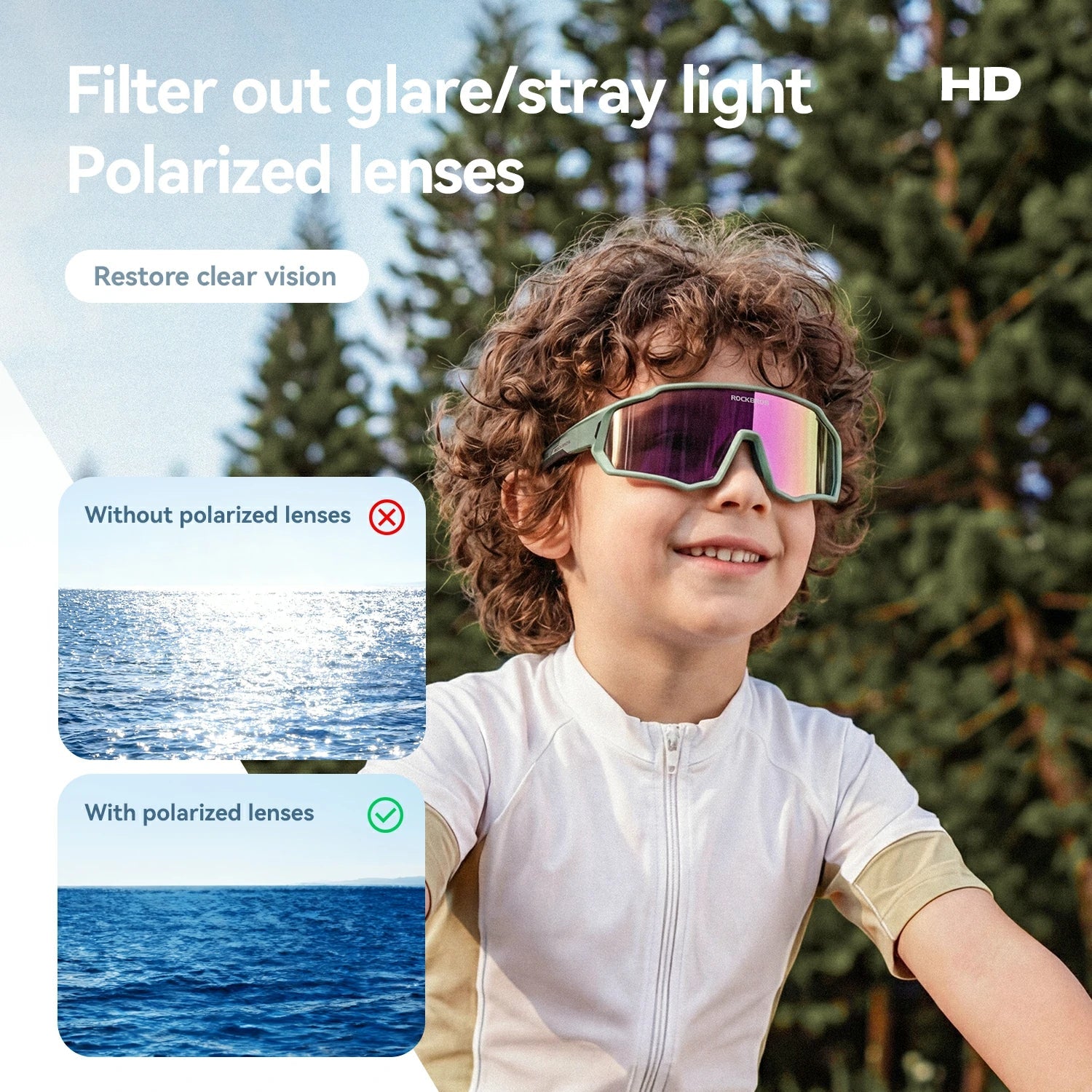 Durable Children's Outdoor Sports Glasses