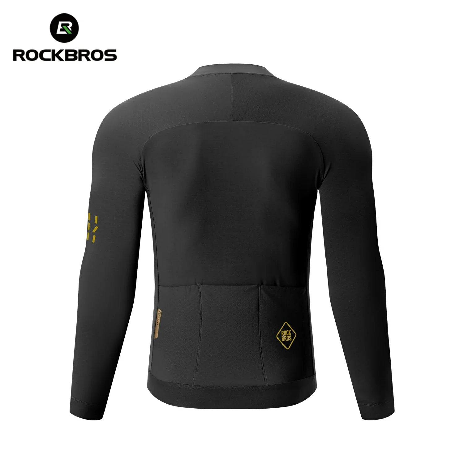 Road cycling jersey with fleece lining #Color_Black