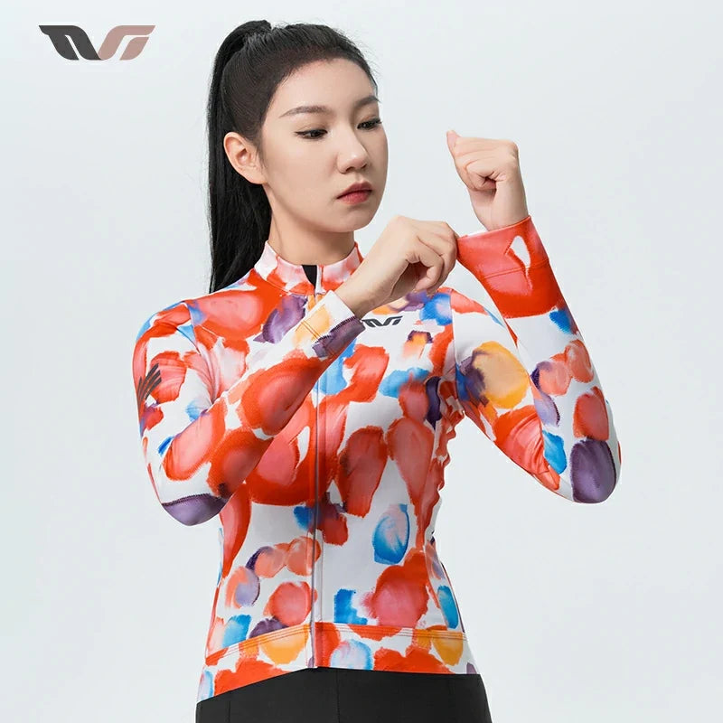 TVI Cycling Jersey Fleece Long Sleeve for 41–68?°F