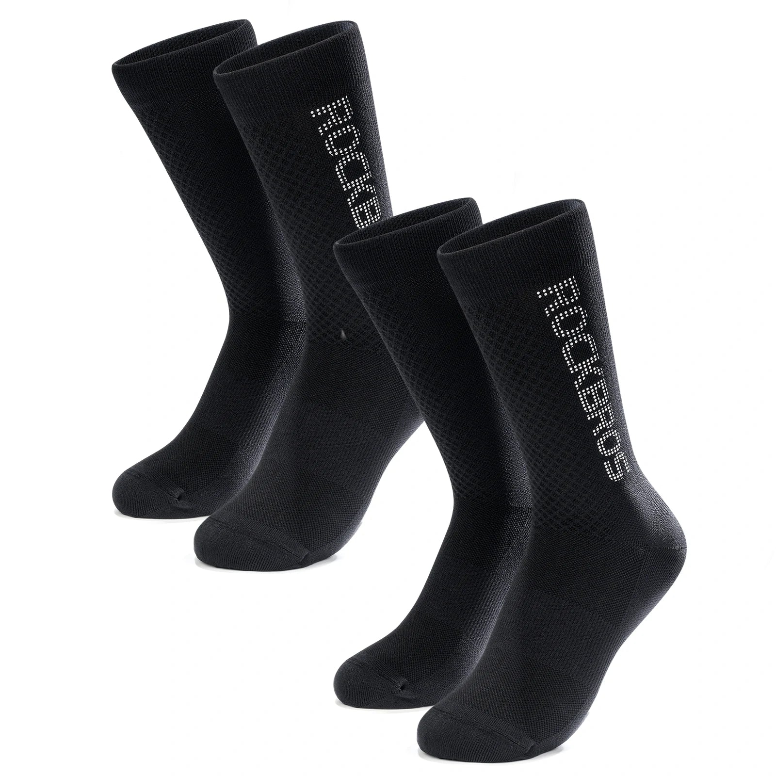 ROCKBROS cycling socks for men women breathable sweat-wicking 
#Color_Black