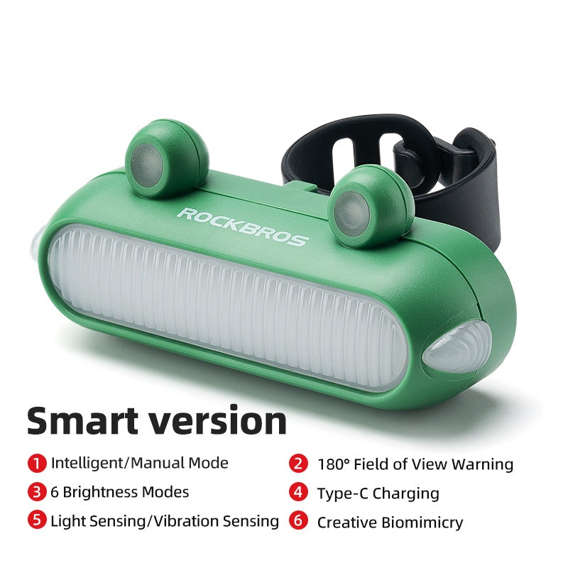 Frog Tail Light USB 6 Modes Brake Light