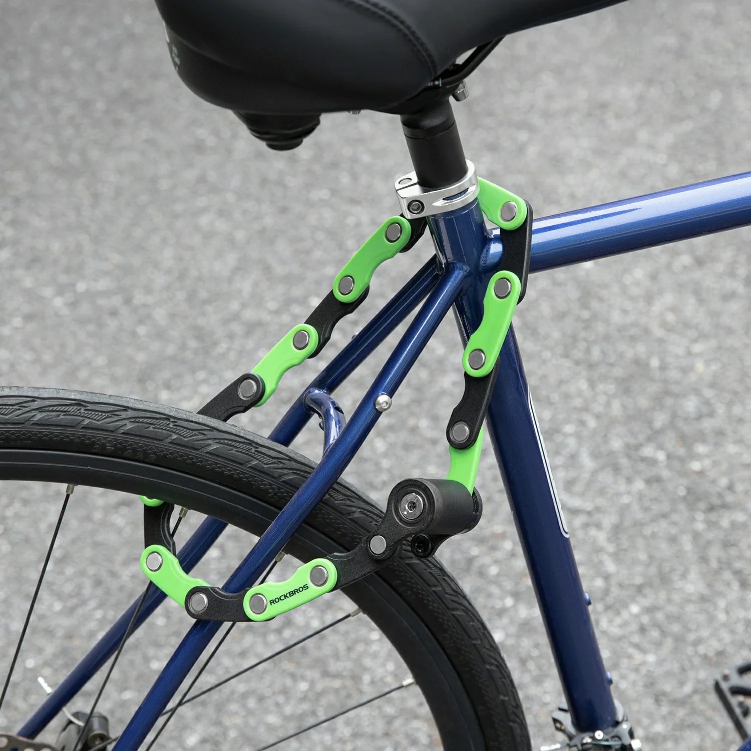 ROCKBROS Folding Bike Lock Anti-theft Alloy Lock with Mounting Bracket