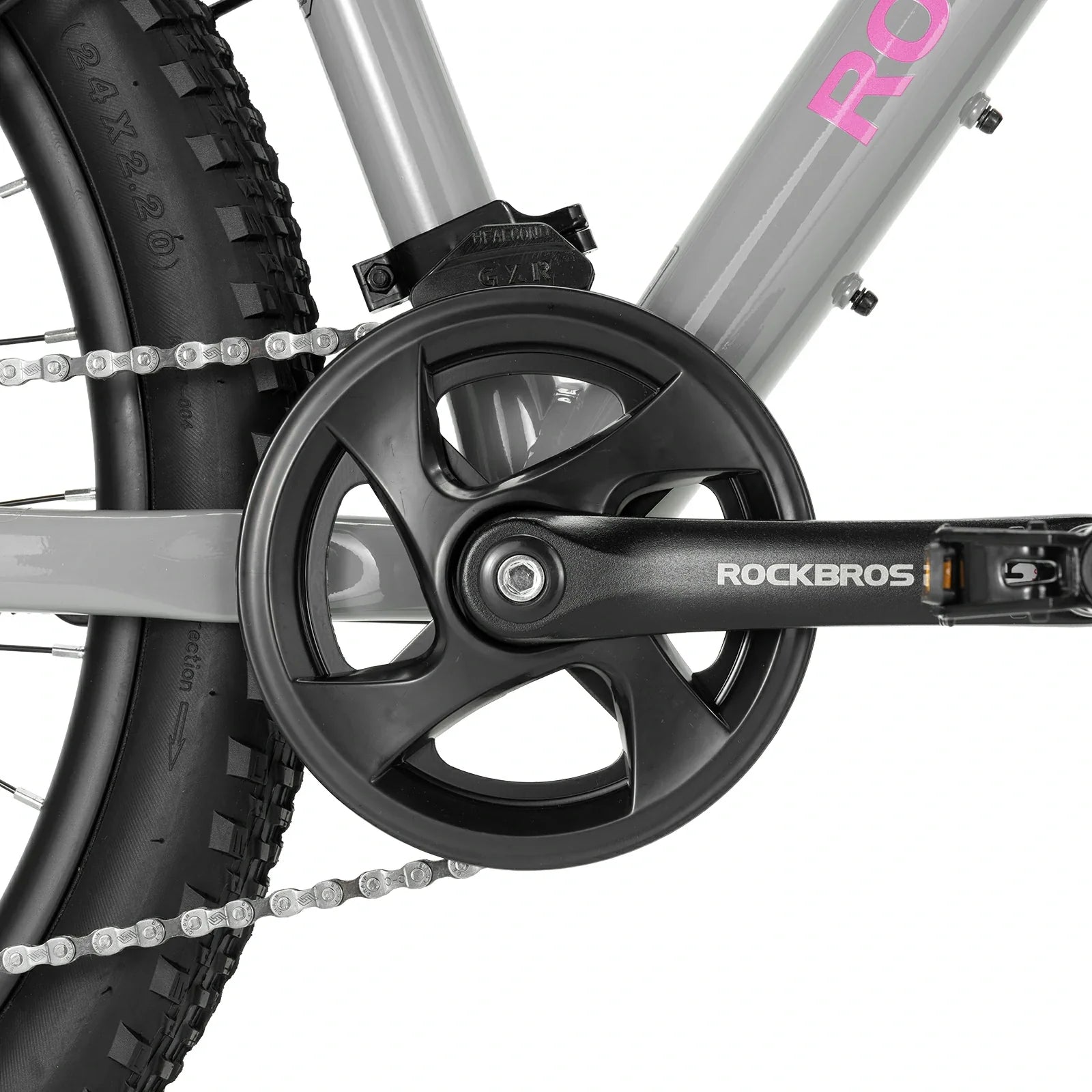 fly-24-inch-mountain-kid-bike-crankset #color_gray