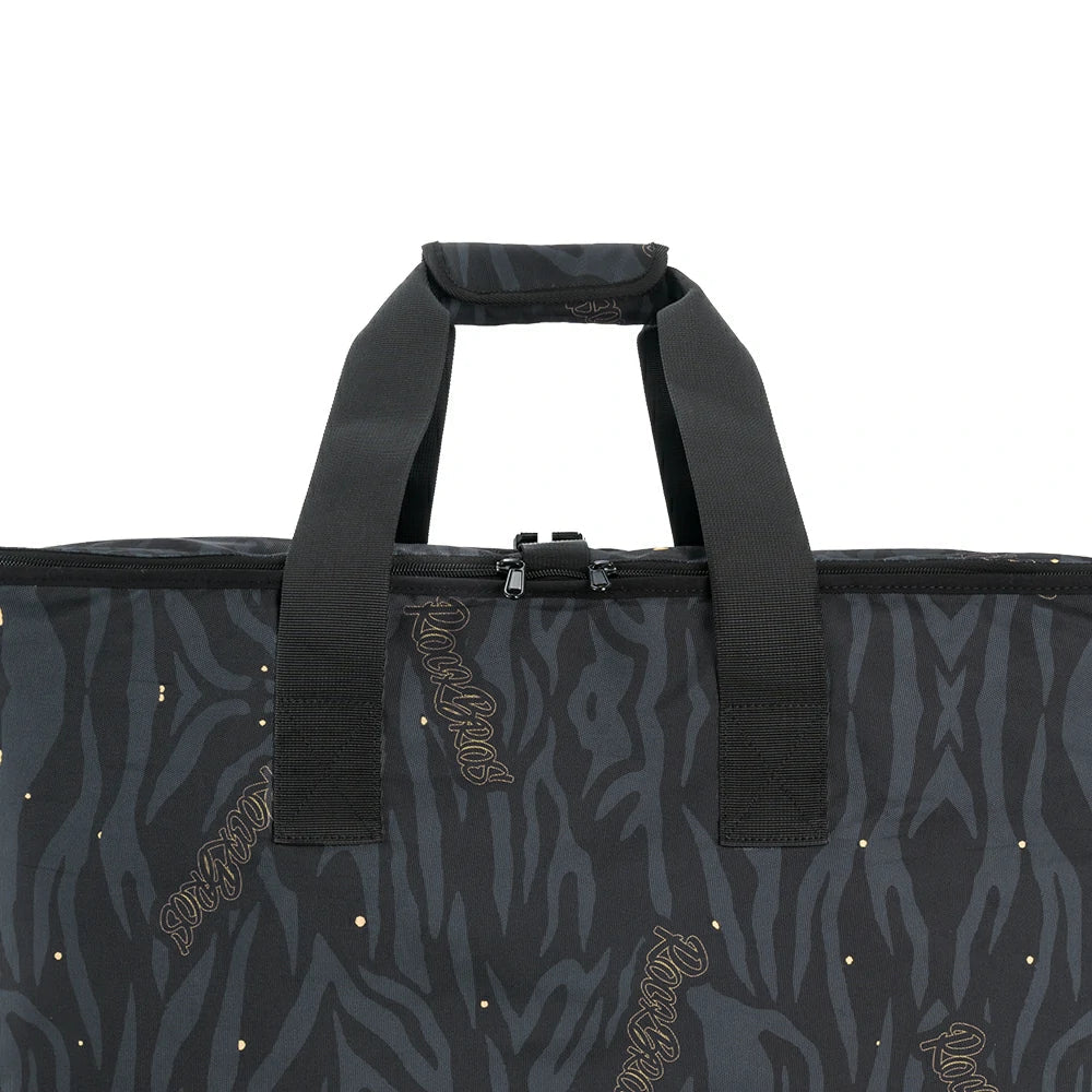 Rolling bike carrying bag with detachable wheels