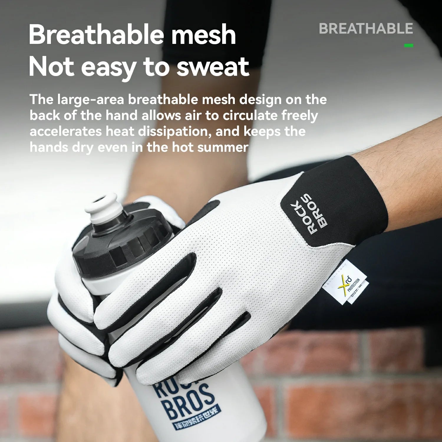 Full Finger Bike Gloves Breathable Touch screen with PORON? XRD Cushioning