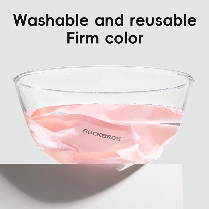 Gradient ice silk UV protection face mask for summer outdoor use