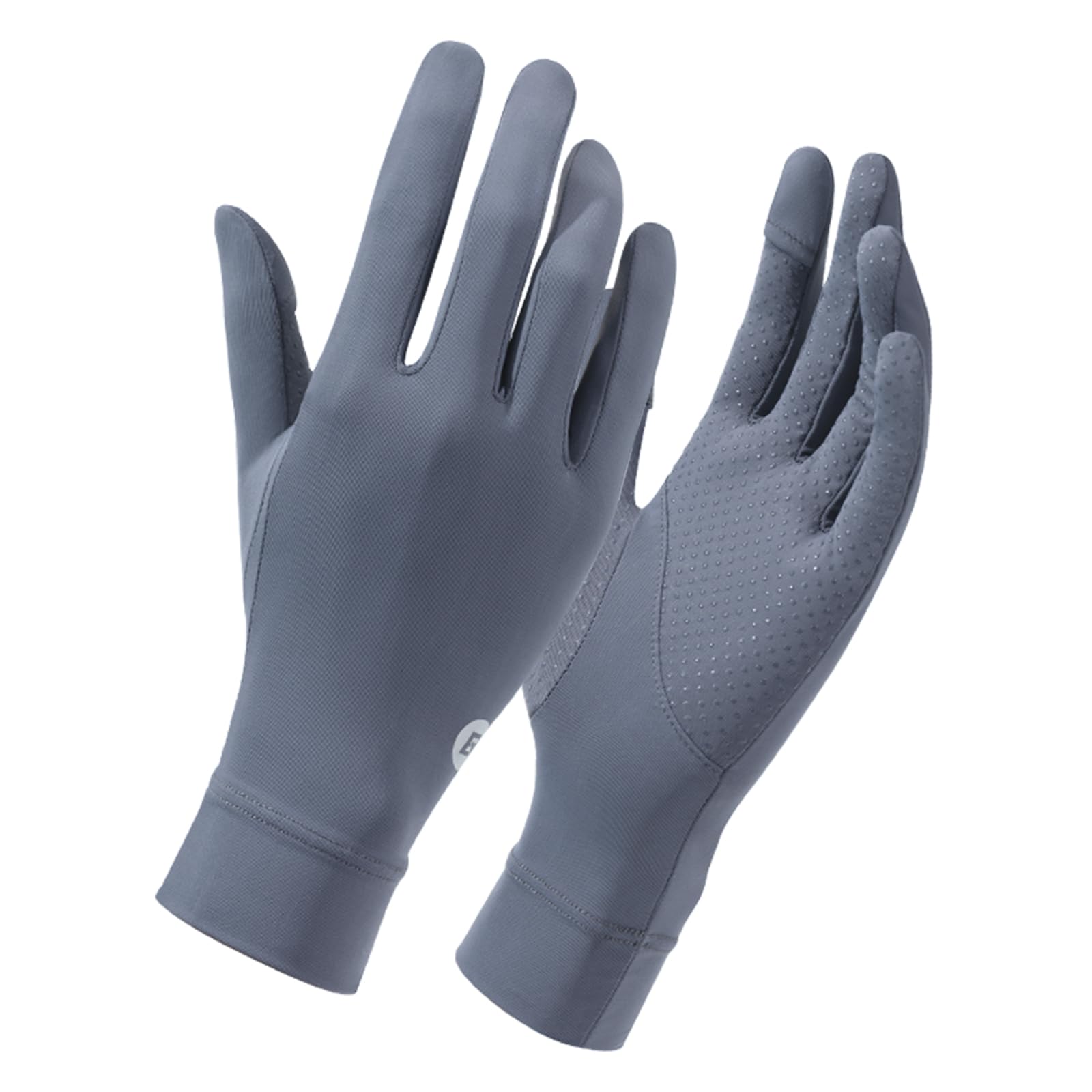 Pair of gray gloves on a white background #Color_Gray