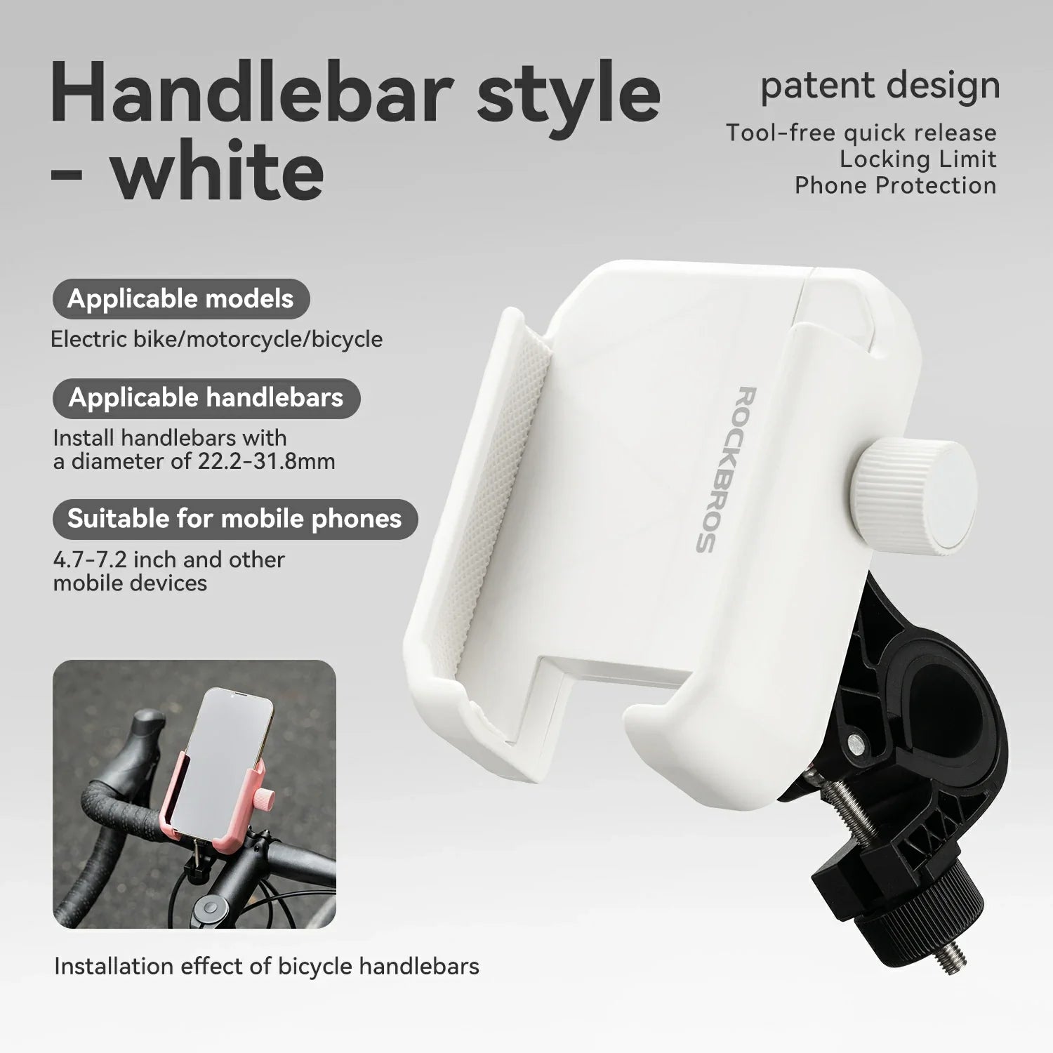 #Color_White Size_Handlebar_style