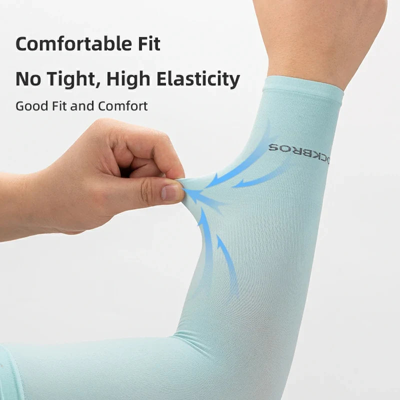 Stretch fit breathable arm sleeves for sports and travel