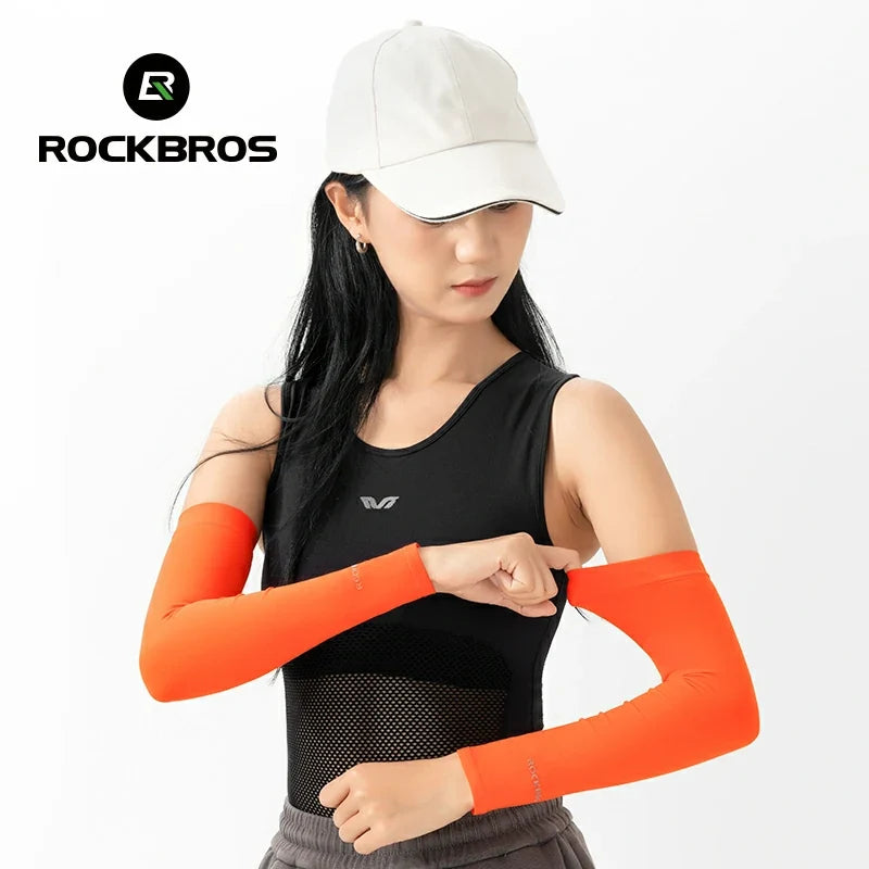 Comfortable elastic arm sleeves with breathable fabric design