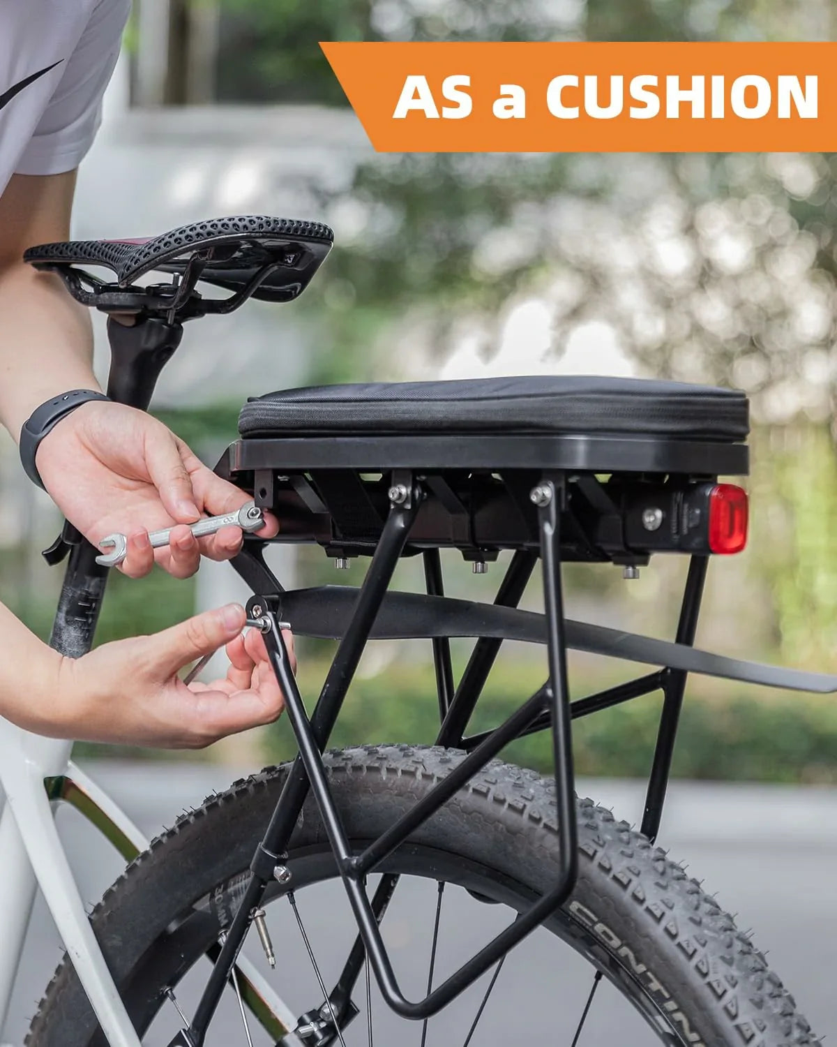 Foldable Bike Bag for Rear Rack Expandable 5L
